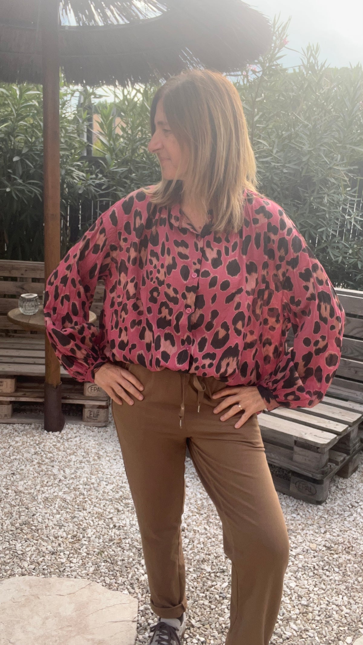 PANTALON CAMEL STYLE JOGGING CHIC
