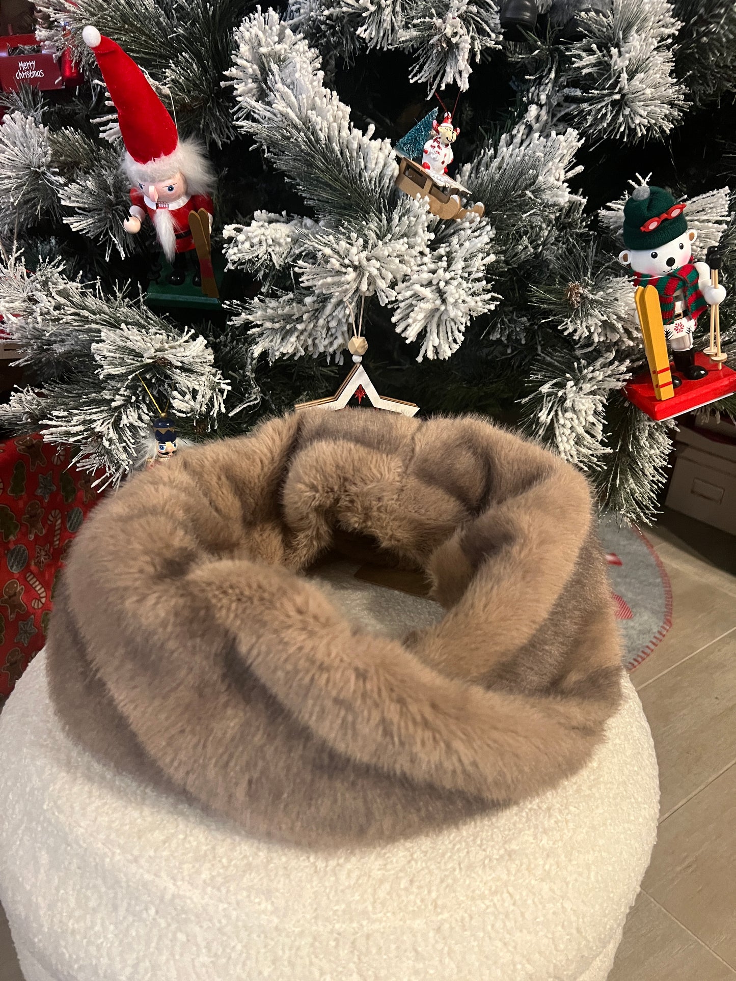 TOUR DE COU TAUPE FOURRURE