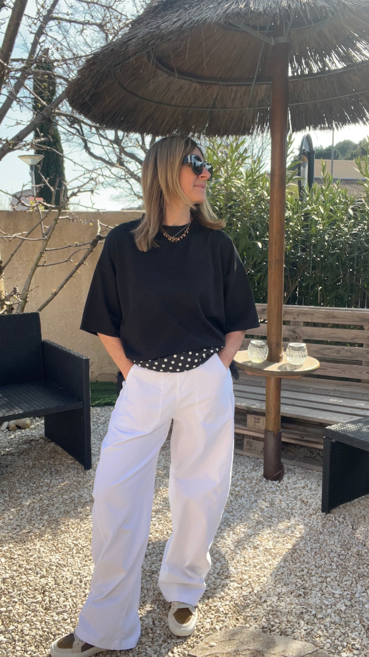 PANTALON BLANC "BALLOON PANTS"