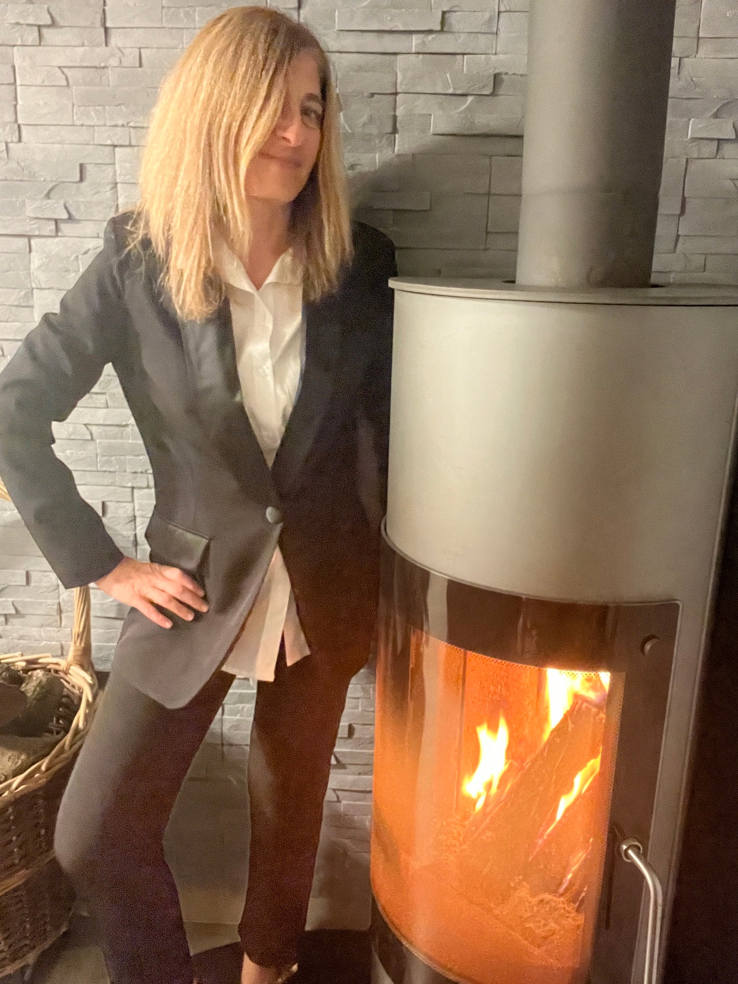 BLAZER NOIR DE SMOCKING