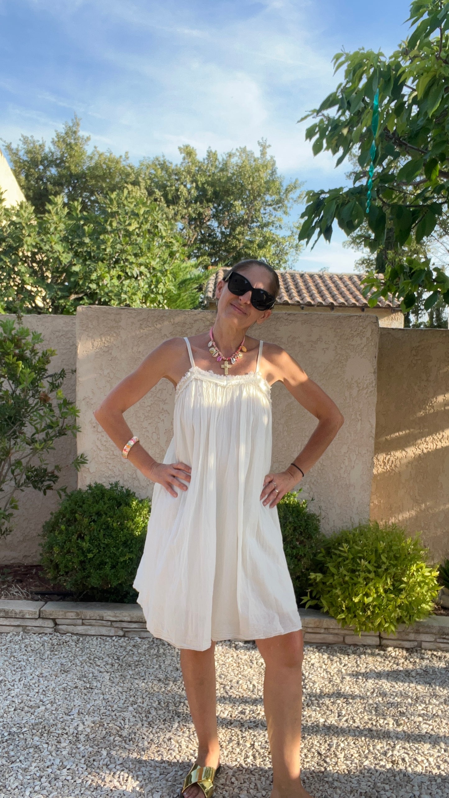 Robe blanc cassé "NUAGE"