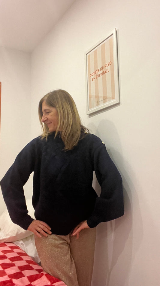 PULL BLEU MARINE TORSADE