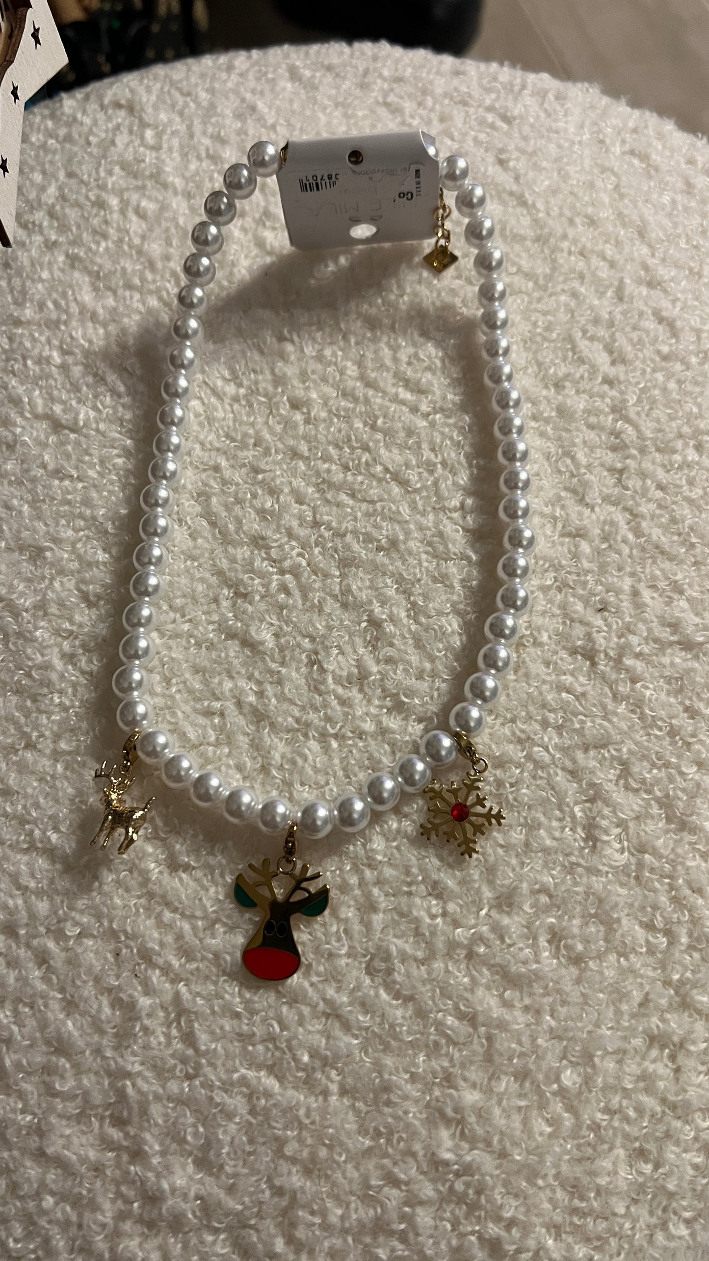 COLLIER PERLES CULTURE CHARMS "MILE MILA"