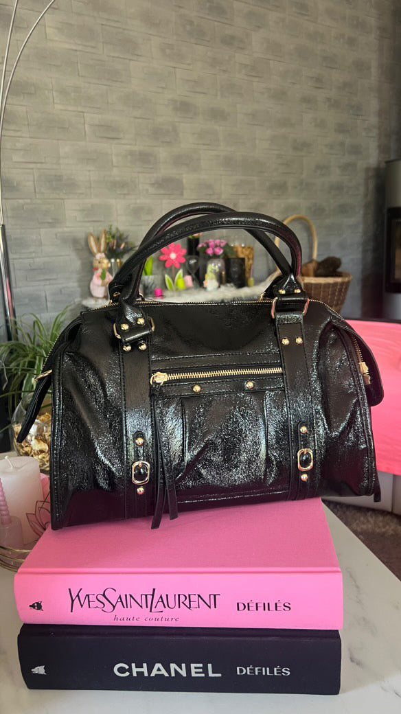 Sac noir en simil-cuir "Roxy"