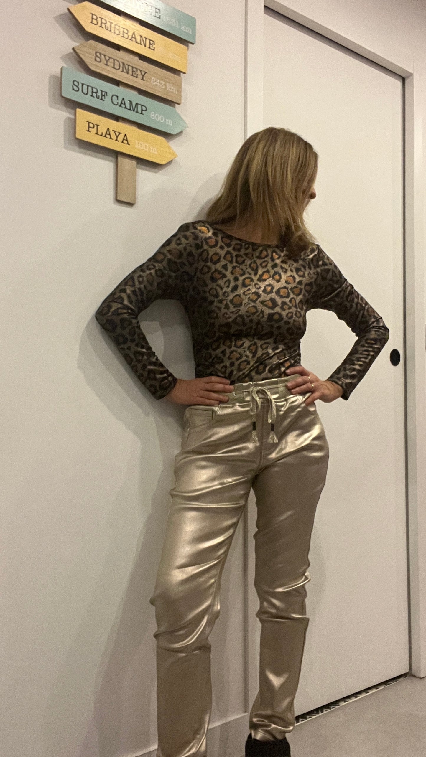 BODY LEOPARD MANCHES LONGUES DOS NU