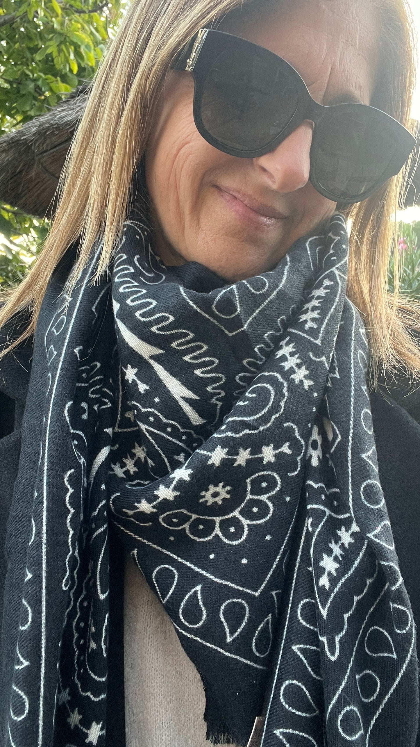 FOULARD GRAND CARRE "BANDANA"