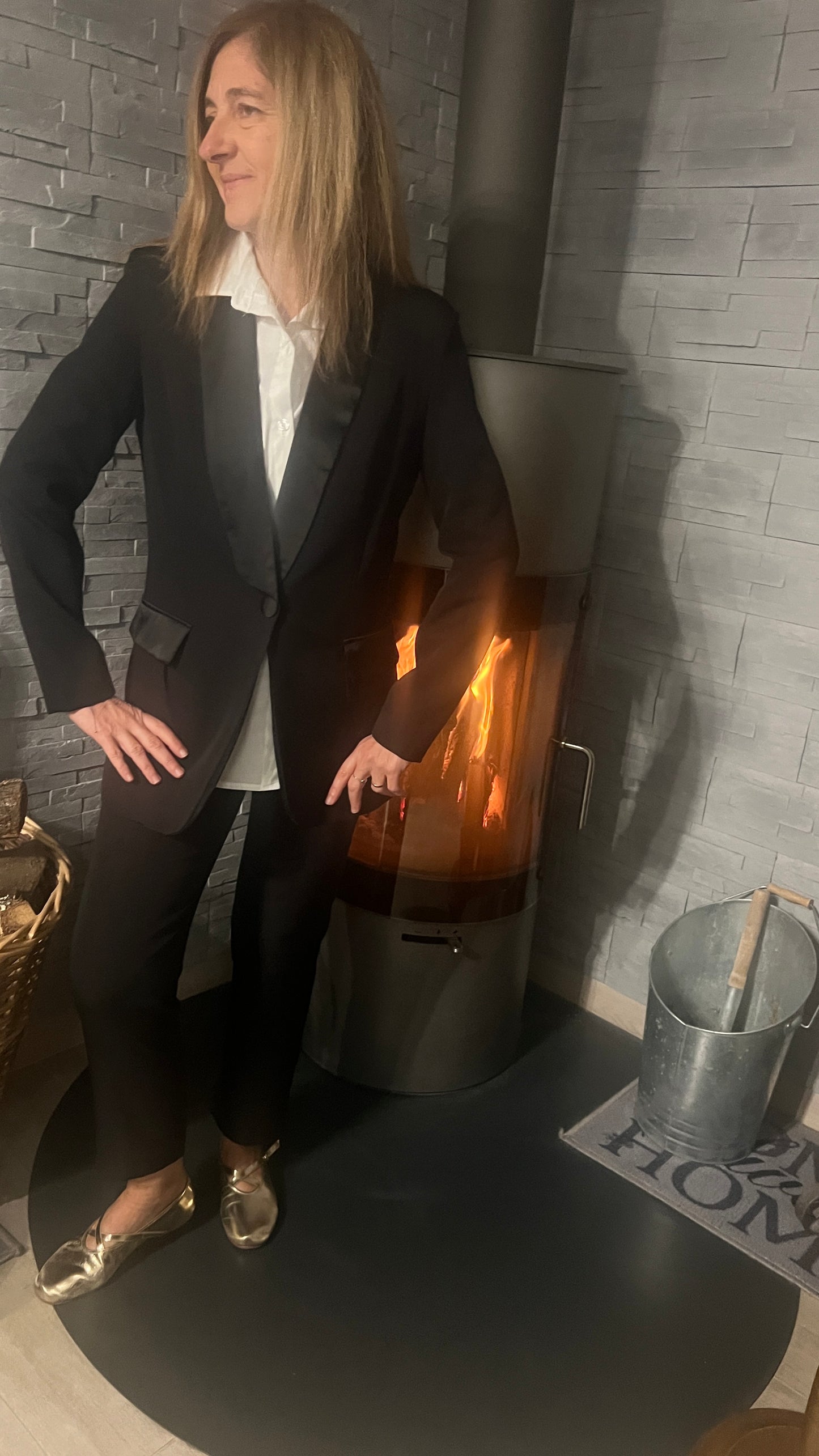 BLAZER NOIR DE SMOCKING