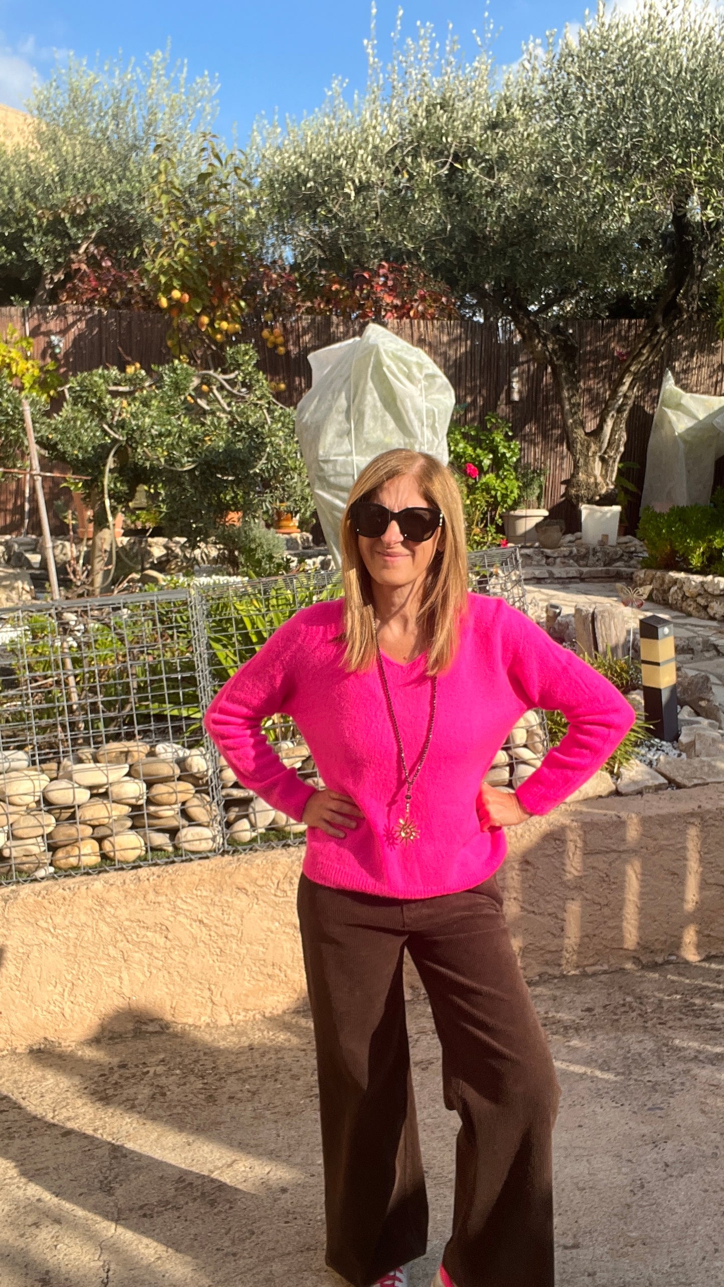 PULL ROSE FLUO "NEON"