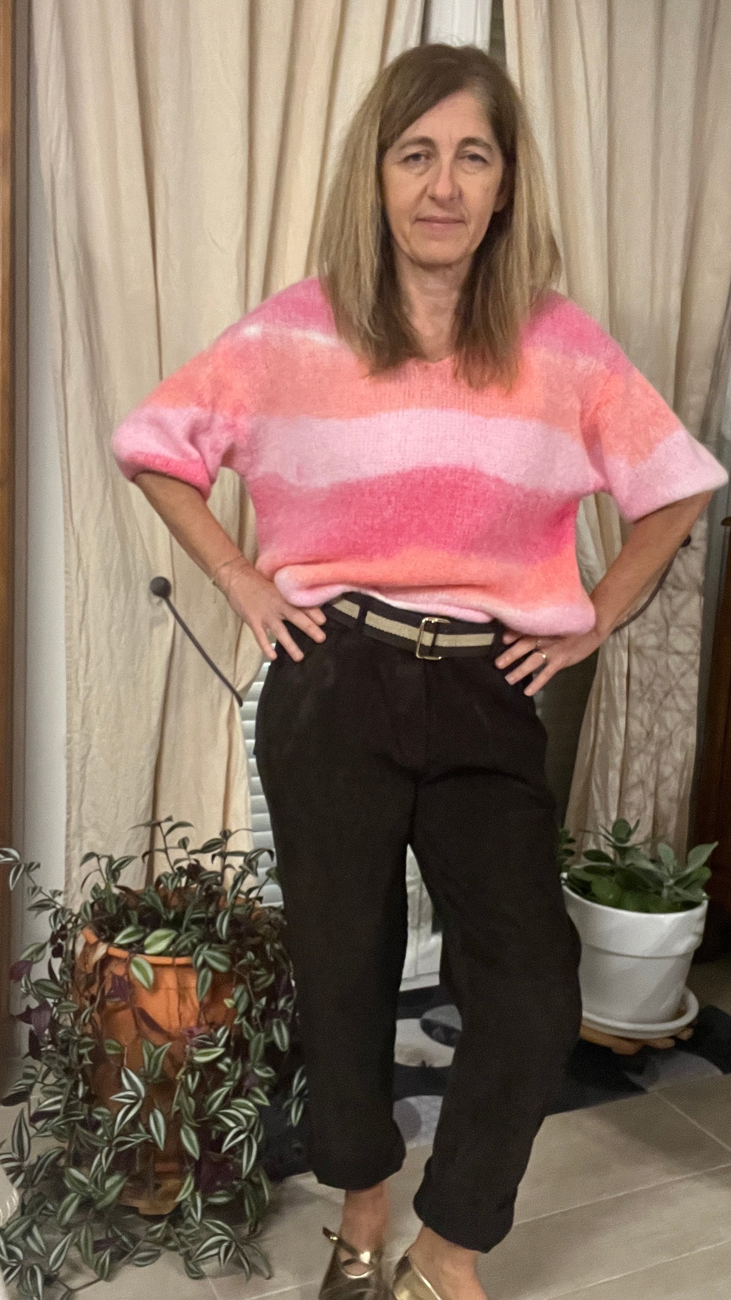 PANTALON VELOURS CHOCOLAT