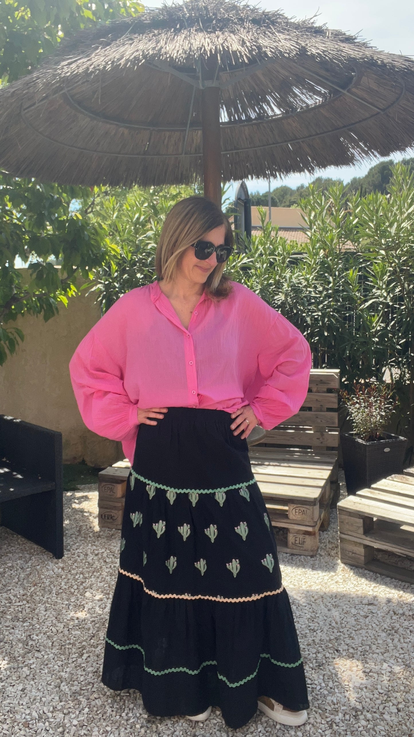 JUPE LONGUE NOIR BOHEME