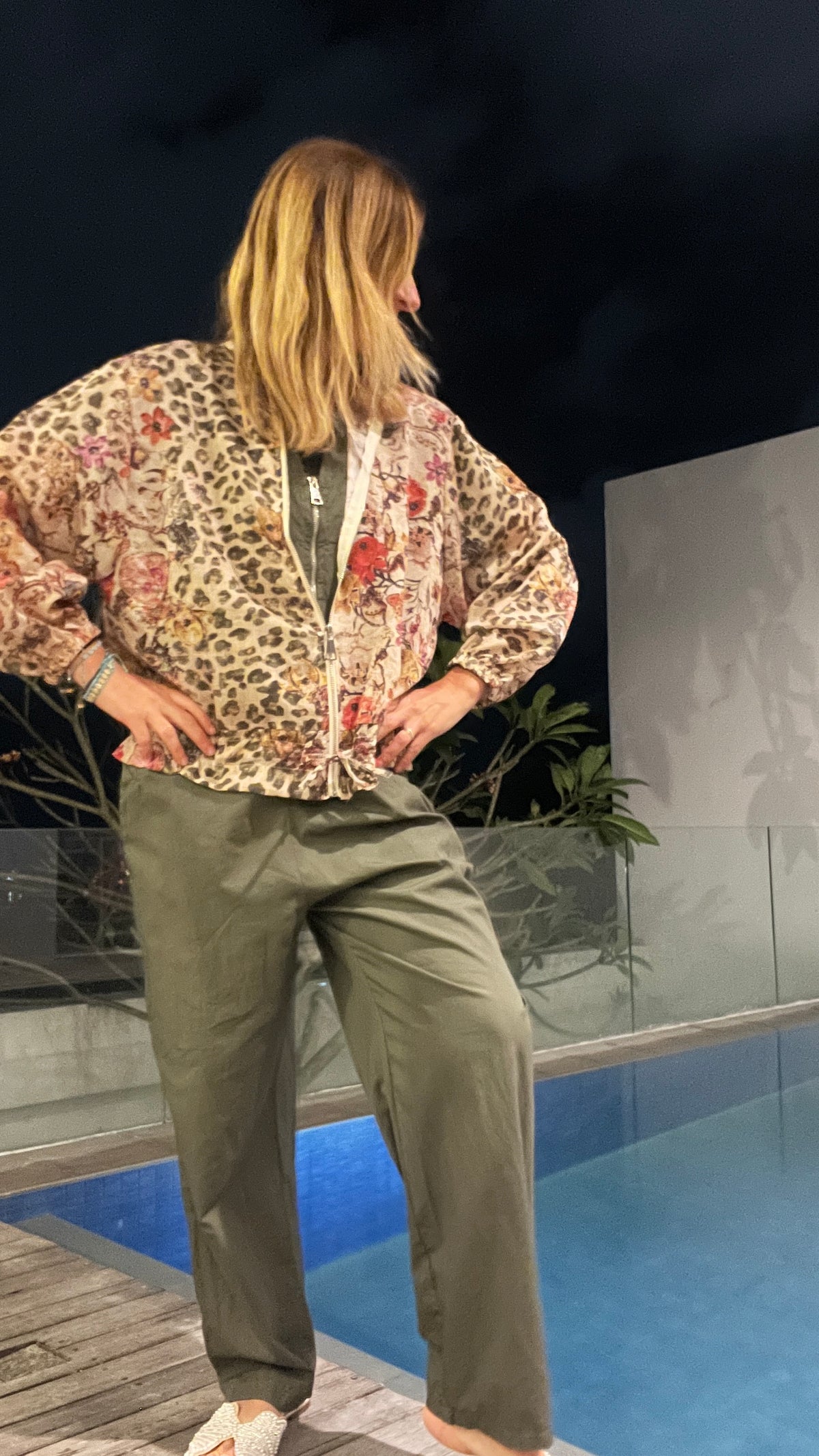 BOMBER LÉOPARD BEIGE/KAKI