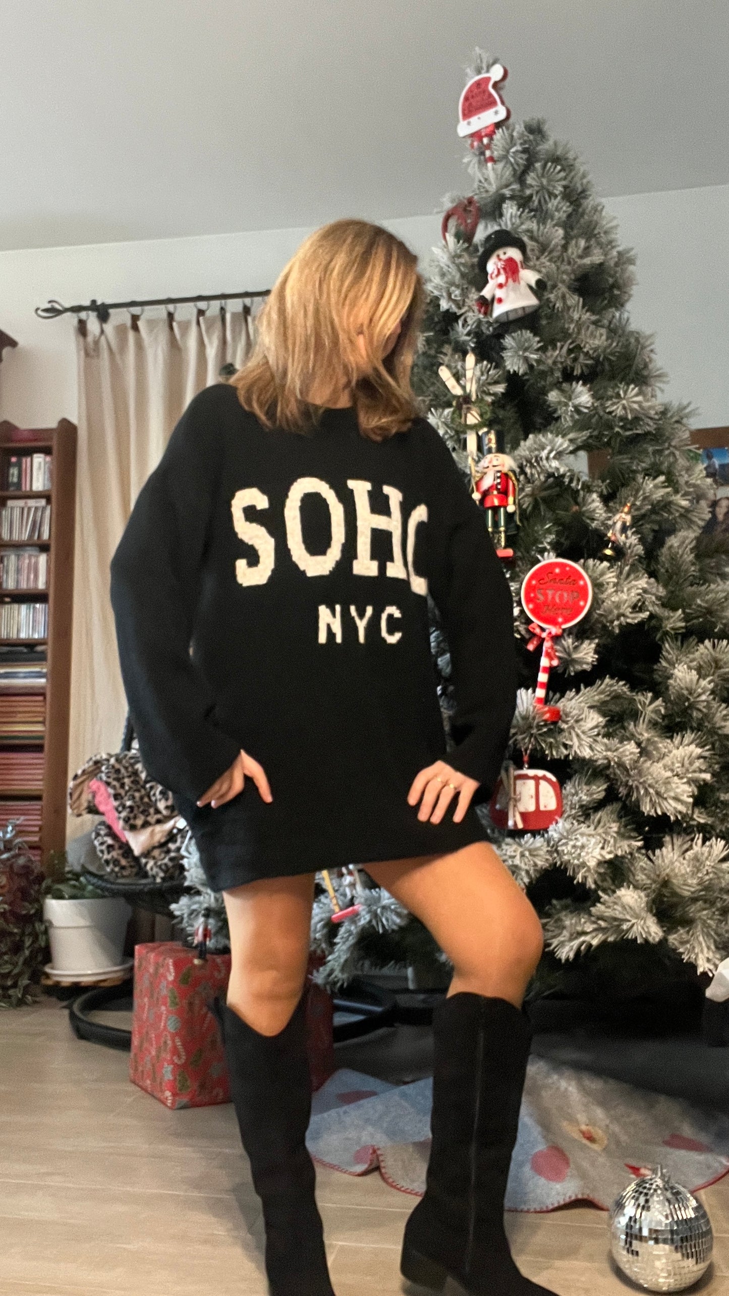 PULL TUNIQUE NOIR SOHO