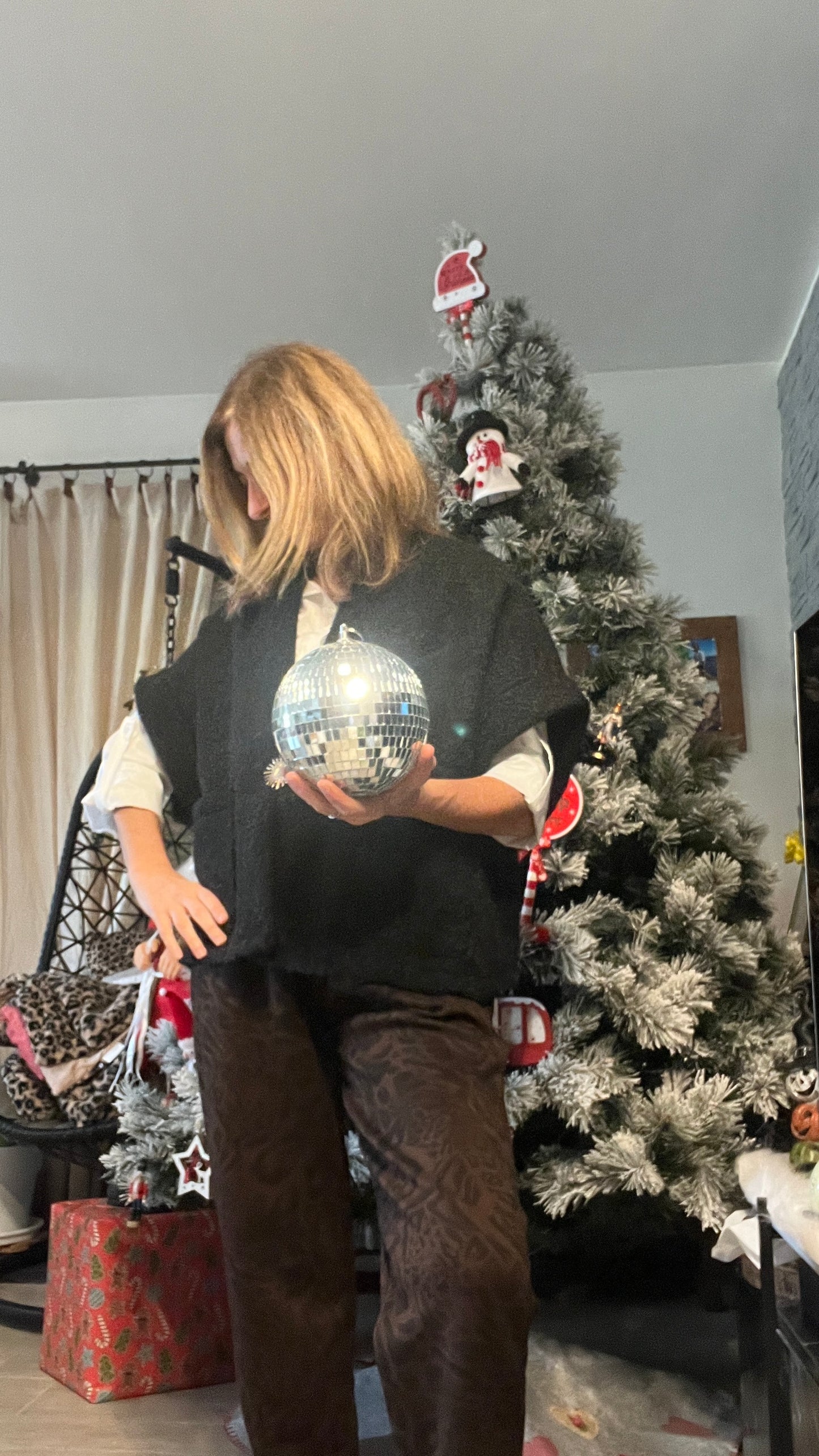 PANTALON CHOCOLAT/NOIR LEOPARD