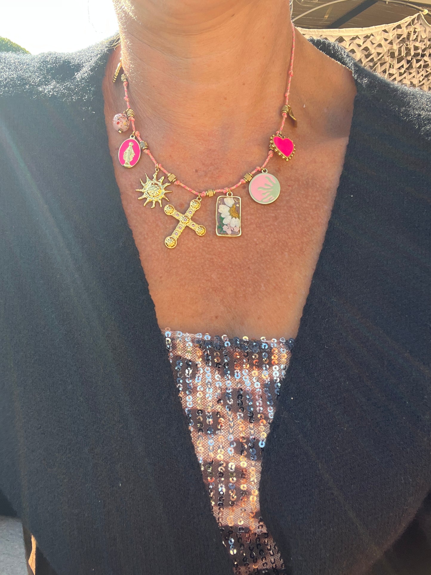 Collier rose "milë & mila"