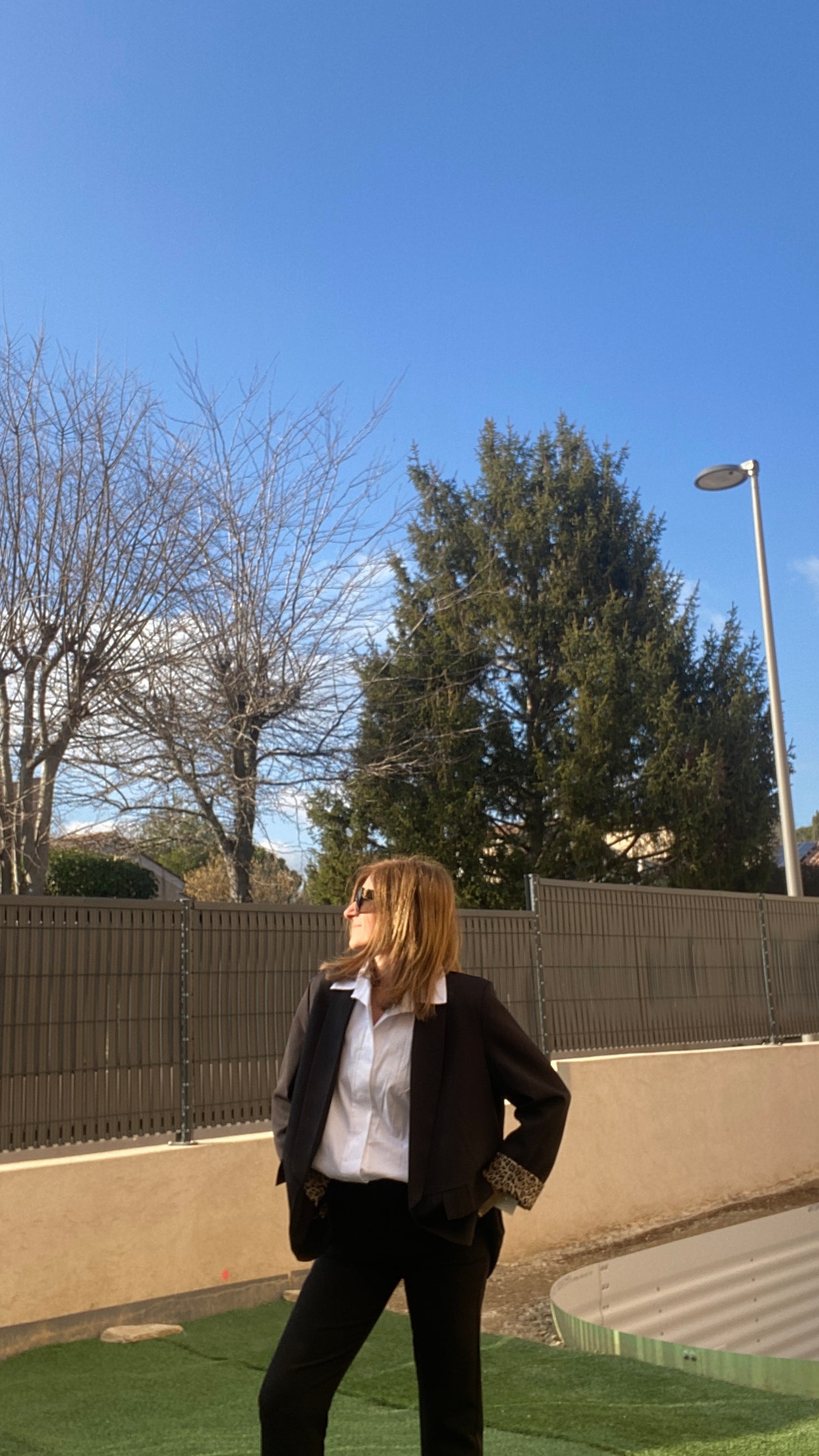 Blazer noir revers Léopard Marion