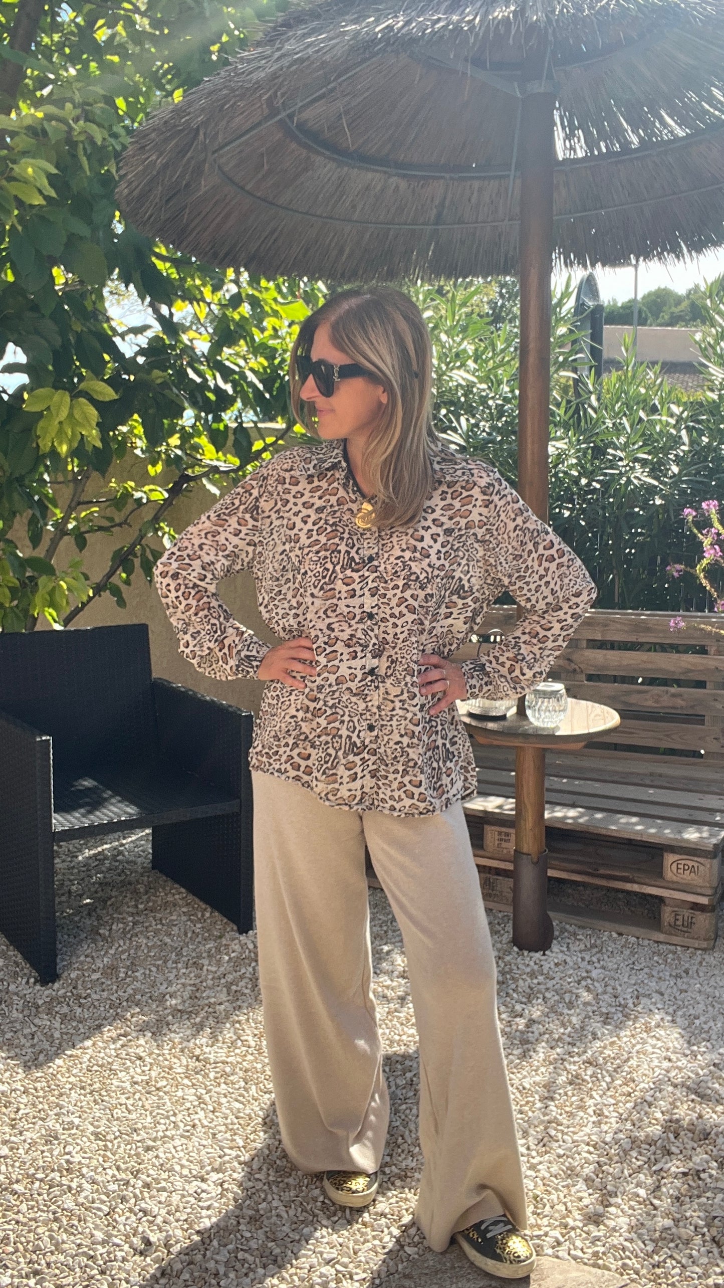 PANTALON BEIGE FLUIDE