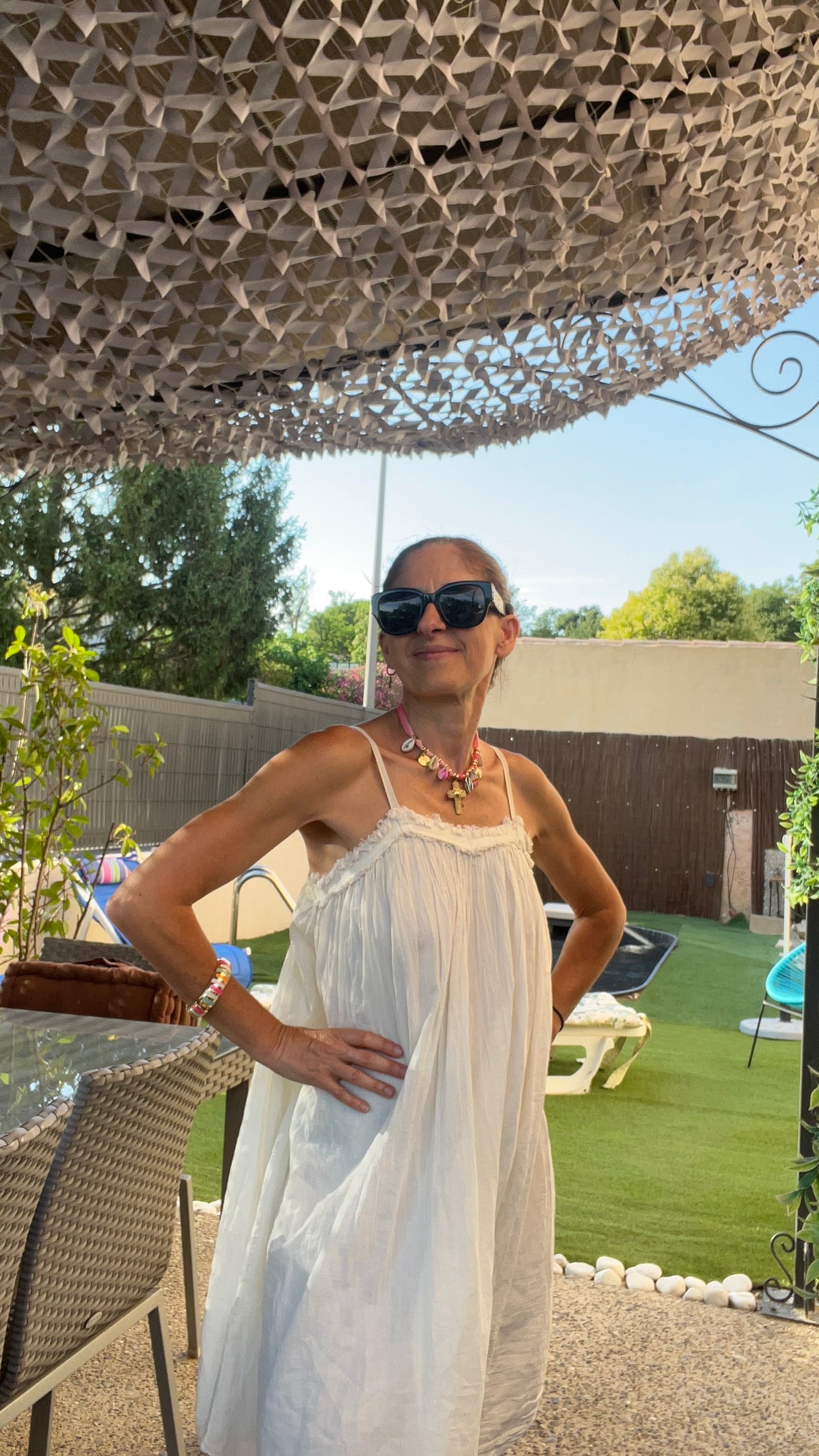 Robe blanc cassé "NUAGE"