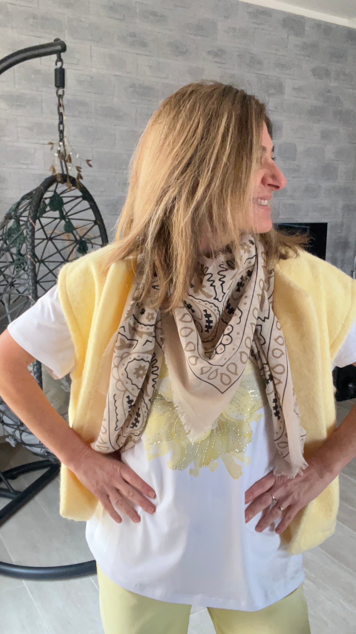FOULARD GRAND CARRE "BANDANA"