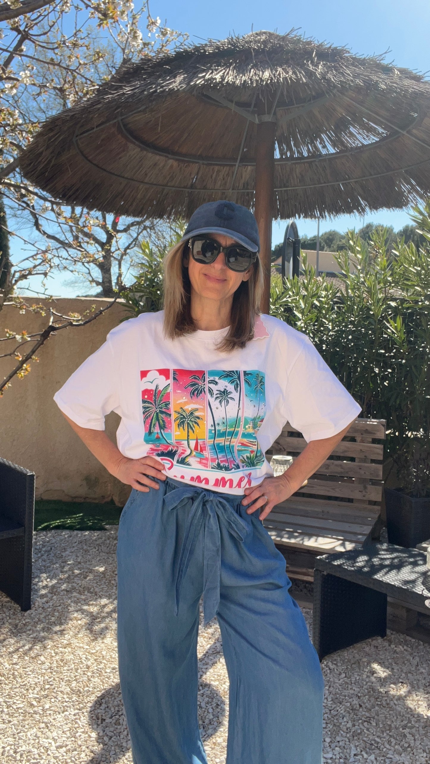 TEE-SHIRT BLANC SUMMER