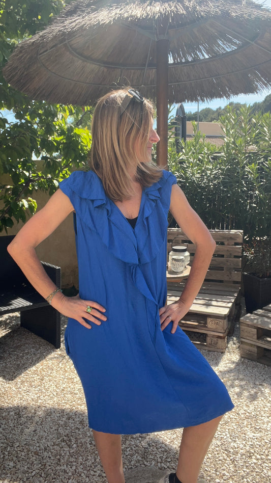 Robe bleu "MYKONOS"