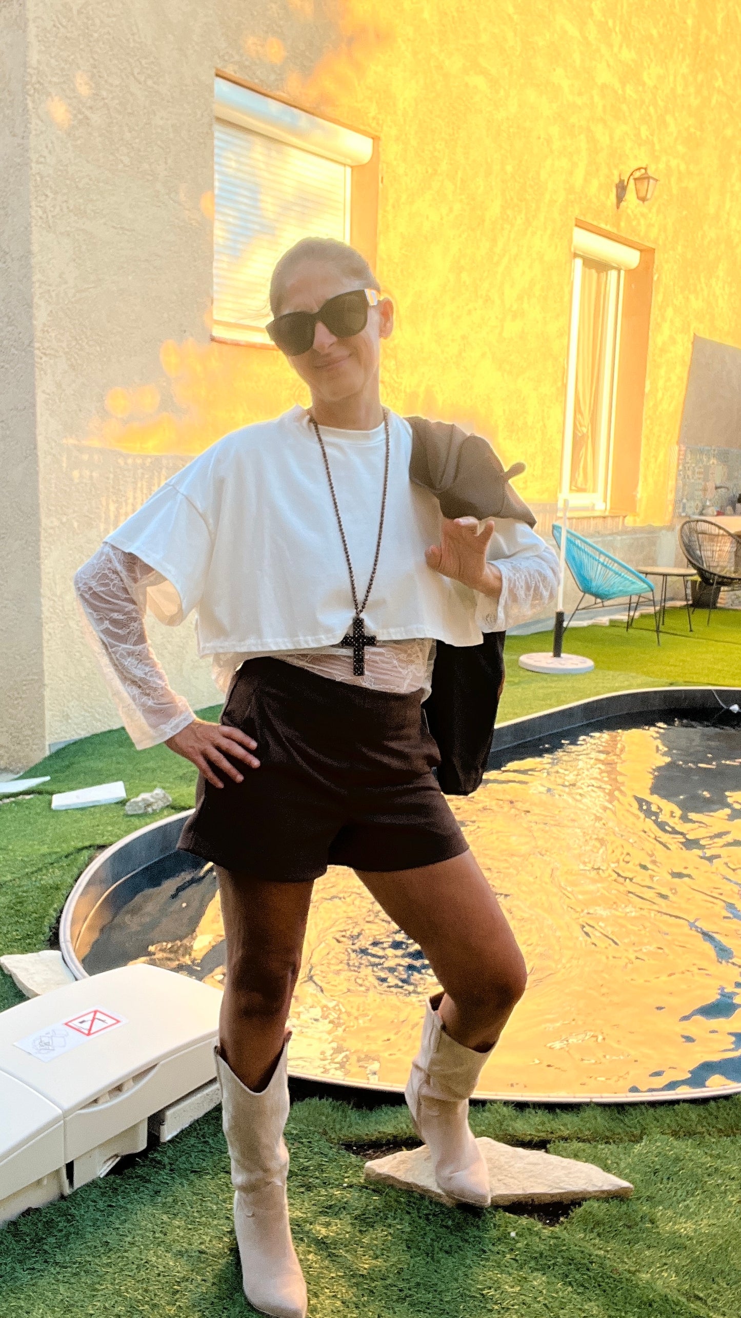 TEE-SHIRT DENTELLE "2EN1"