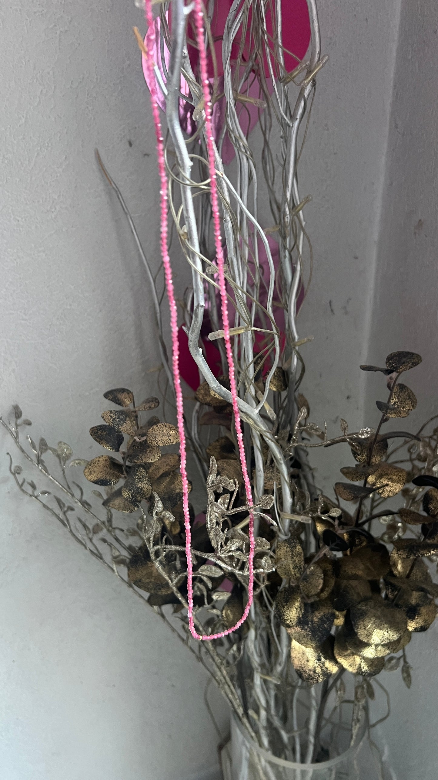 SAUTOIR ROSE "HABAHA"
