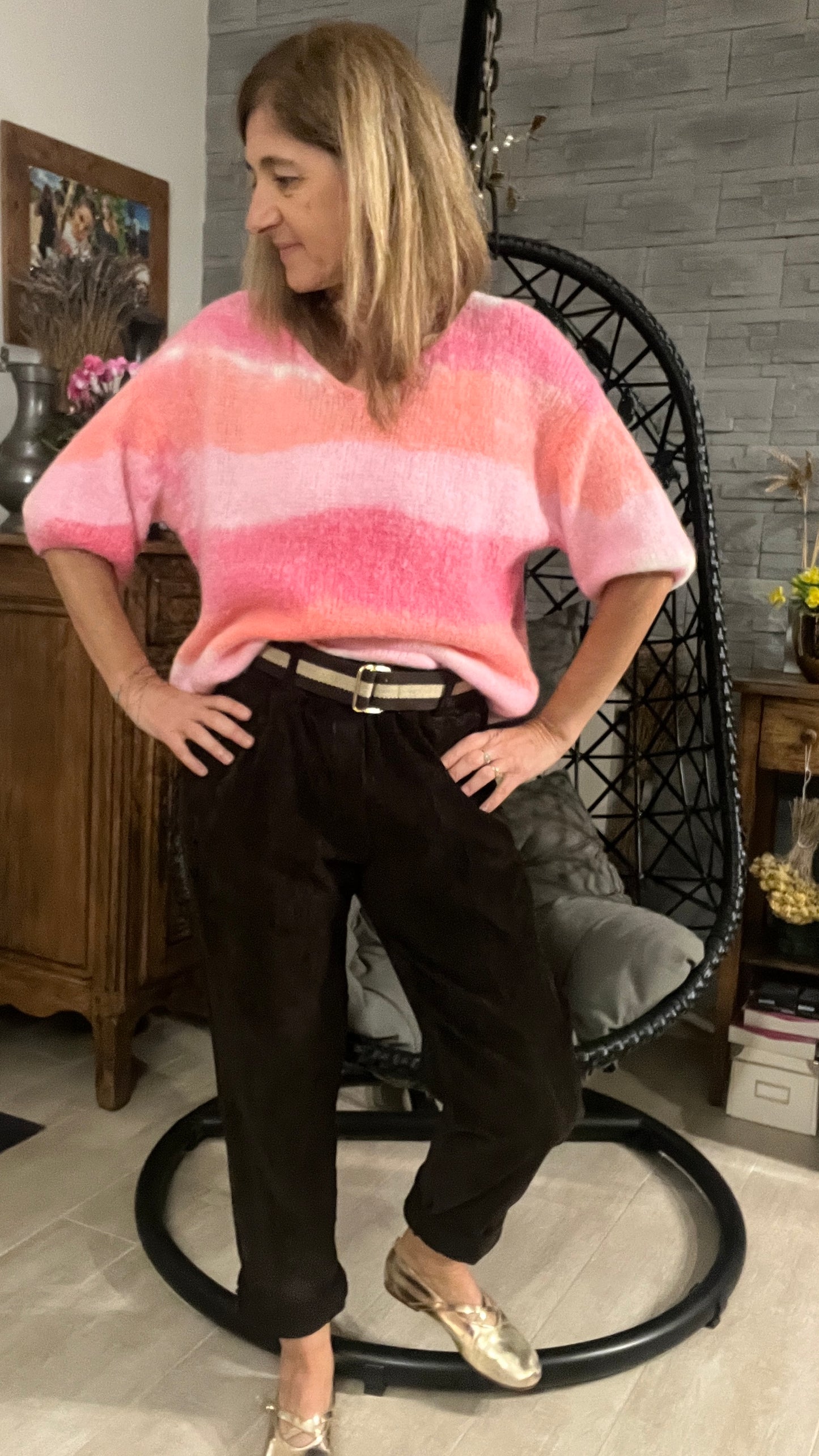 PANTALON VELOURS CHOCOLAT