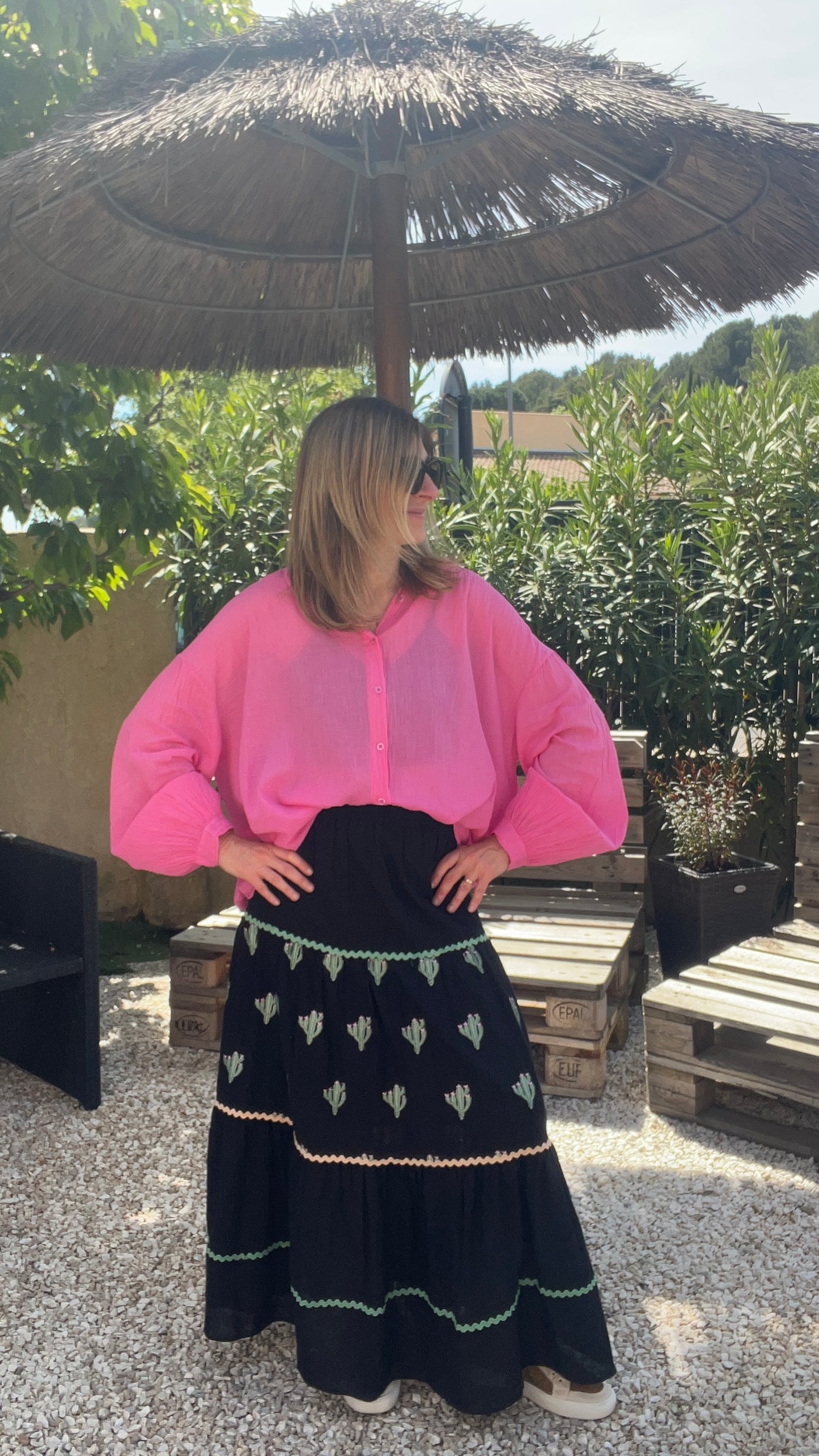 JUPE LONGUE NOIR BOHEME