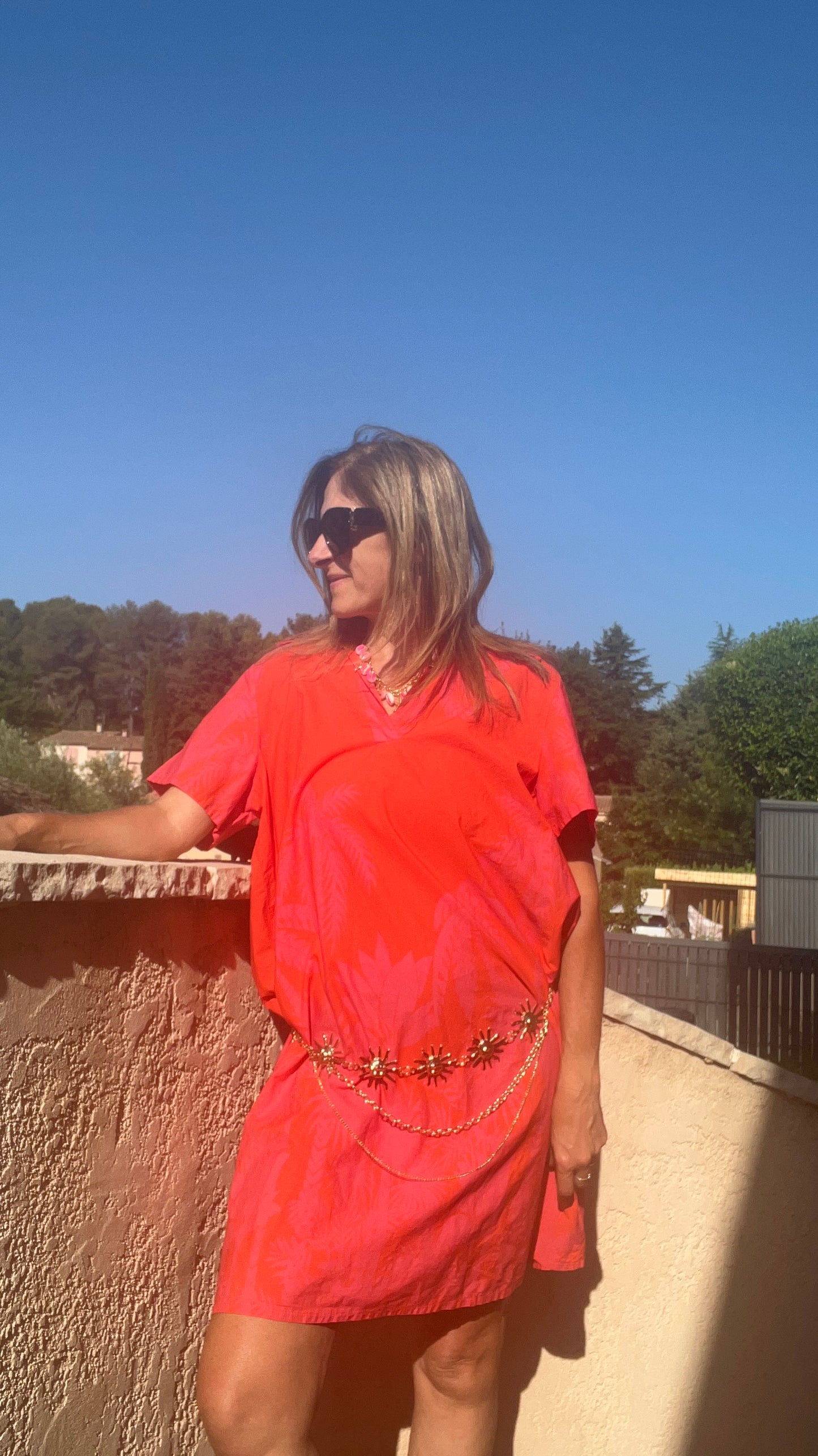 Ceinture bijoux doré "SOLEIL"