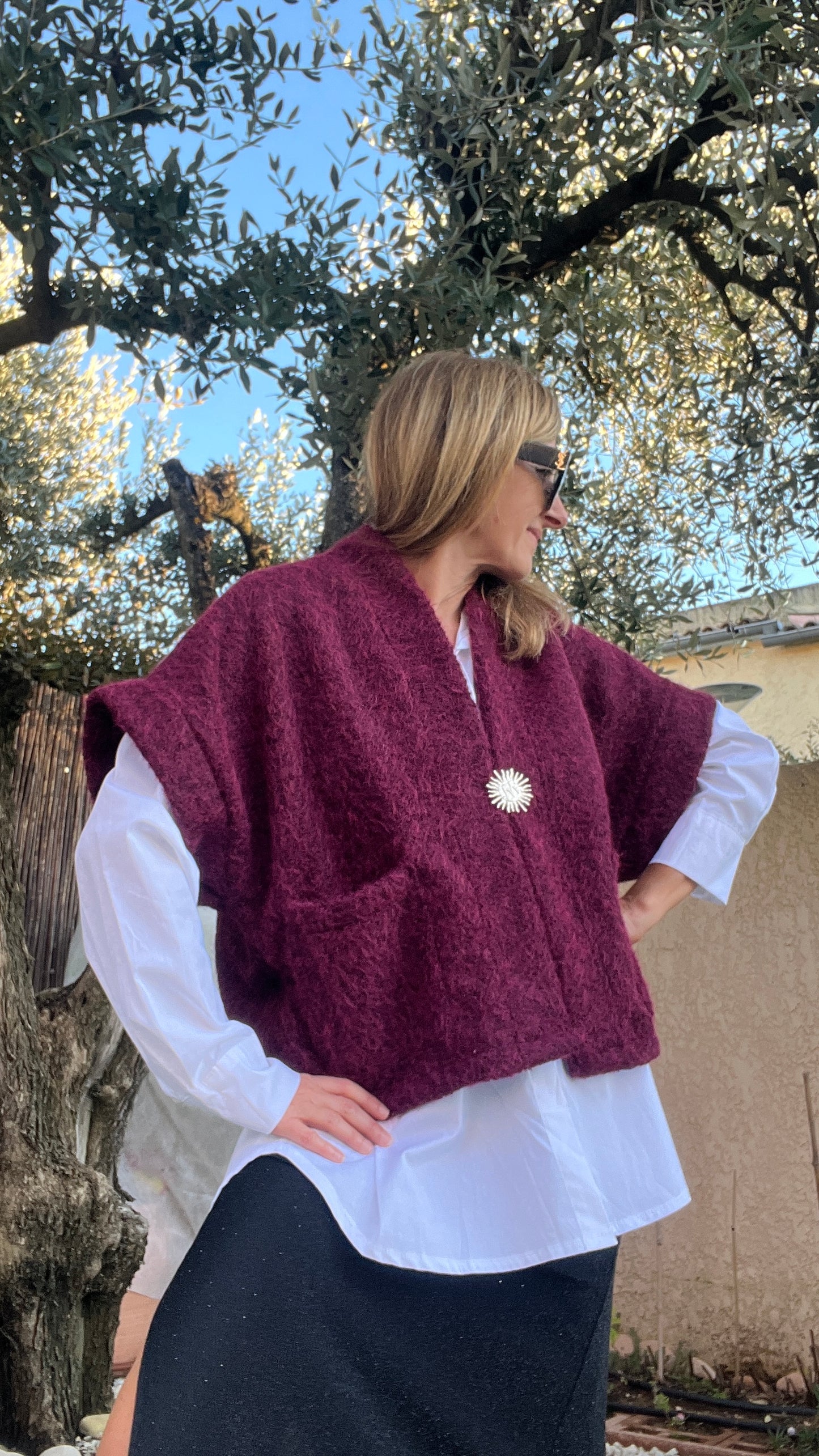 VESTE MANCHES COURTES "SOLEIL"