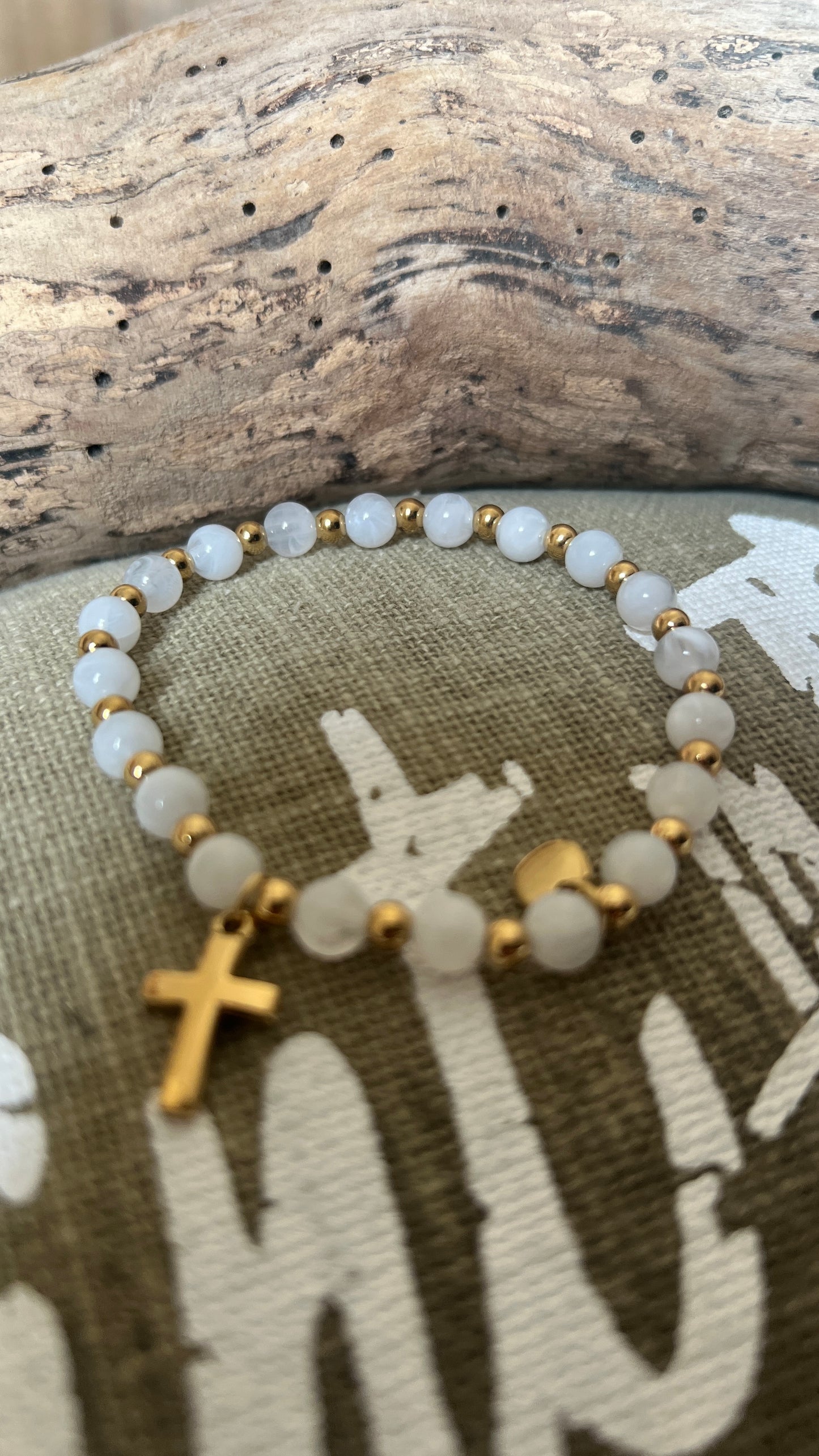 BRACELET PERLES "MEDAILLONS"