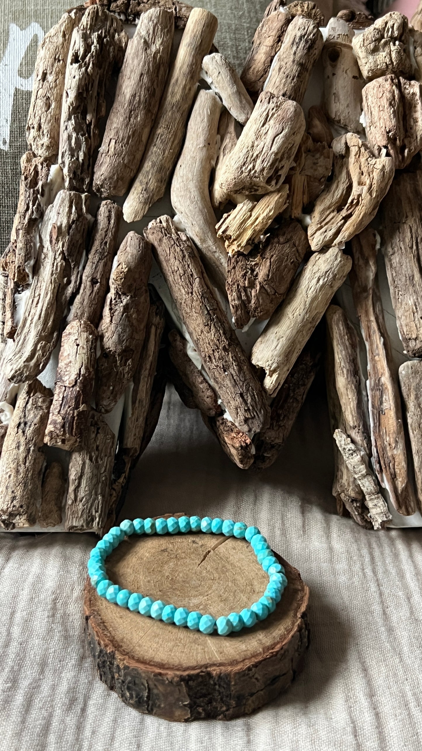 BRACELET PERLES RONDES TURQUOISES