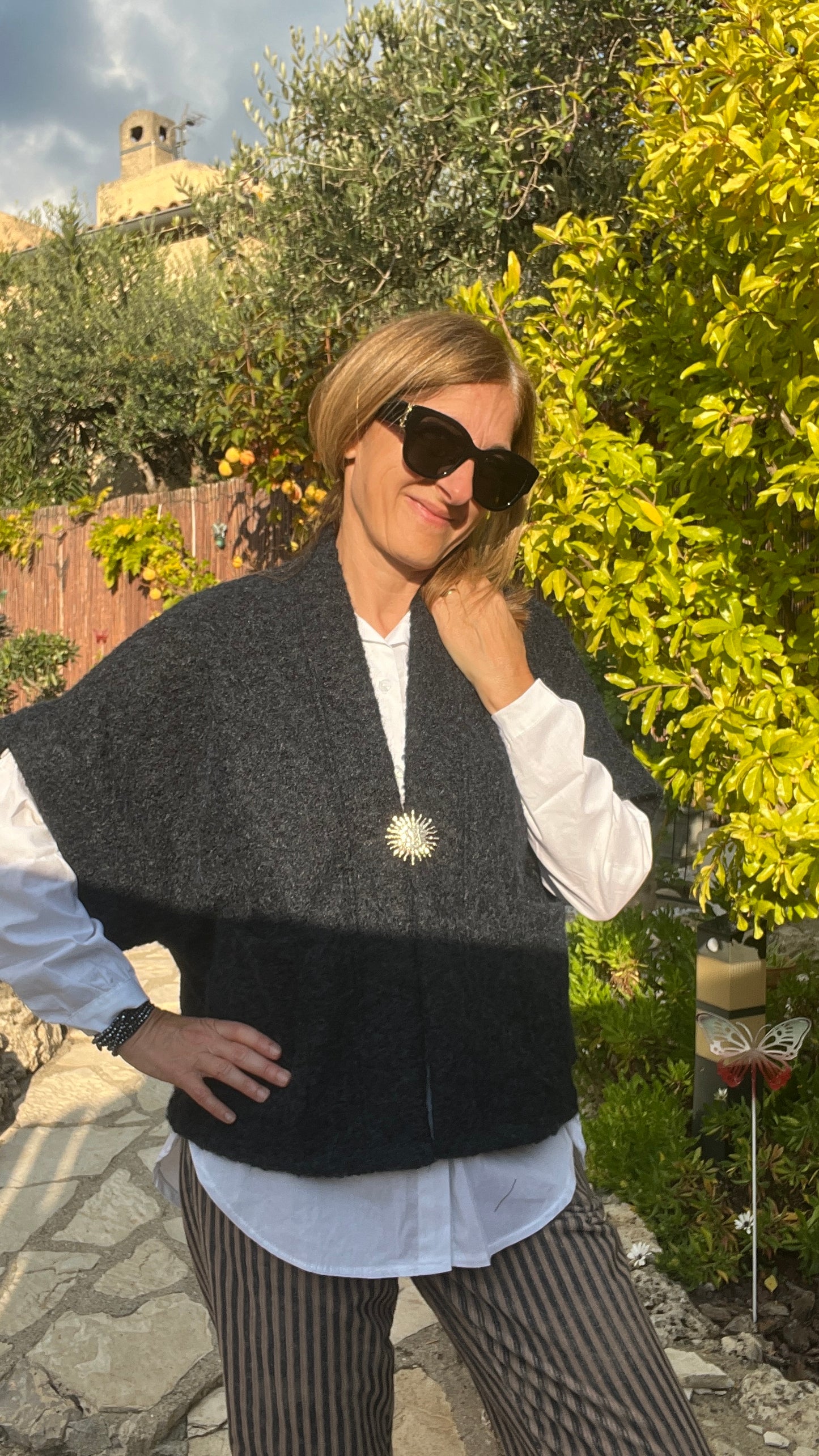 VESTE MANCHES COURTES "SOLEIL"