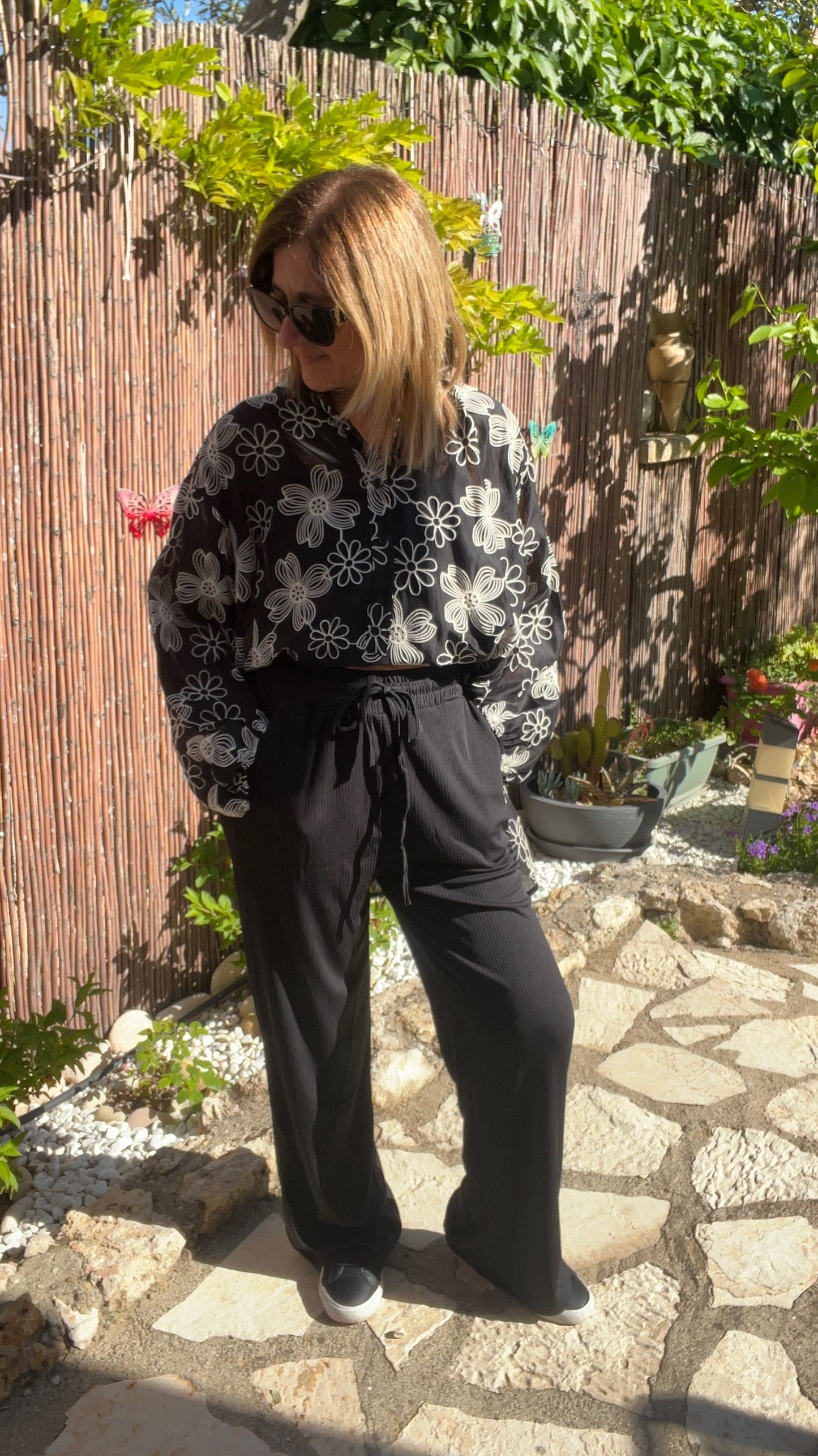 PANTALON FLUIDE NOIR "MARIE"