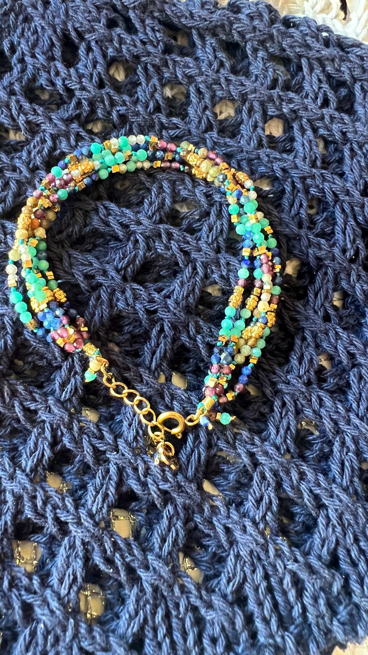BRACELET MULTI- CORDONS TURQUOISE