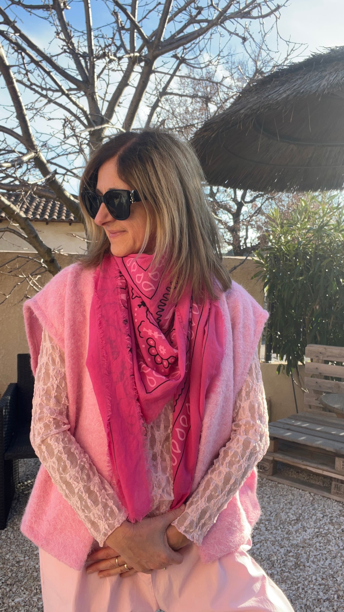 FOULARD GRAND CARRE "BANDANA"