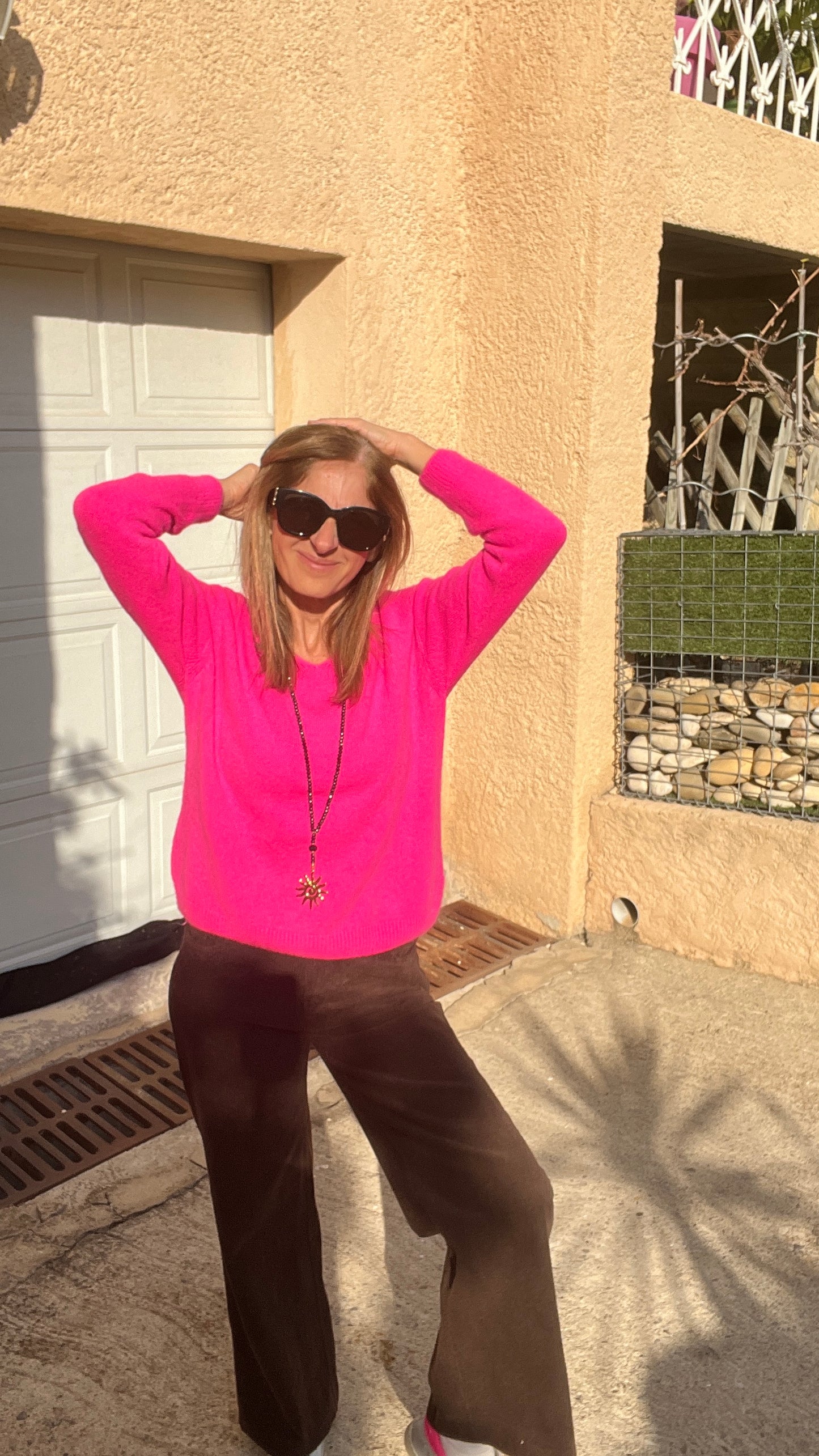 PULL ROSE FLUO "NEON"