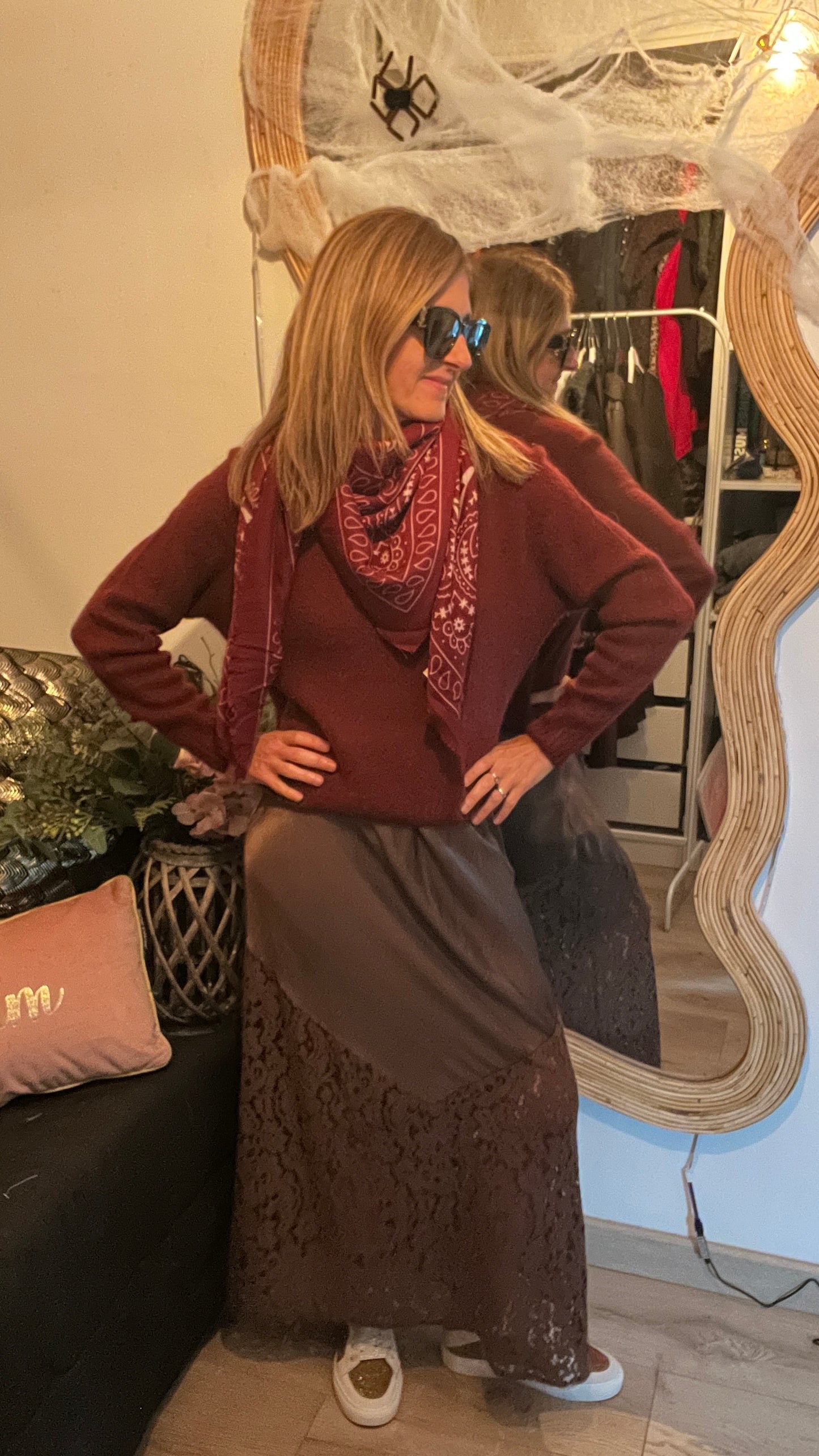 PULL BORDEAUX "CACAO"