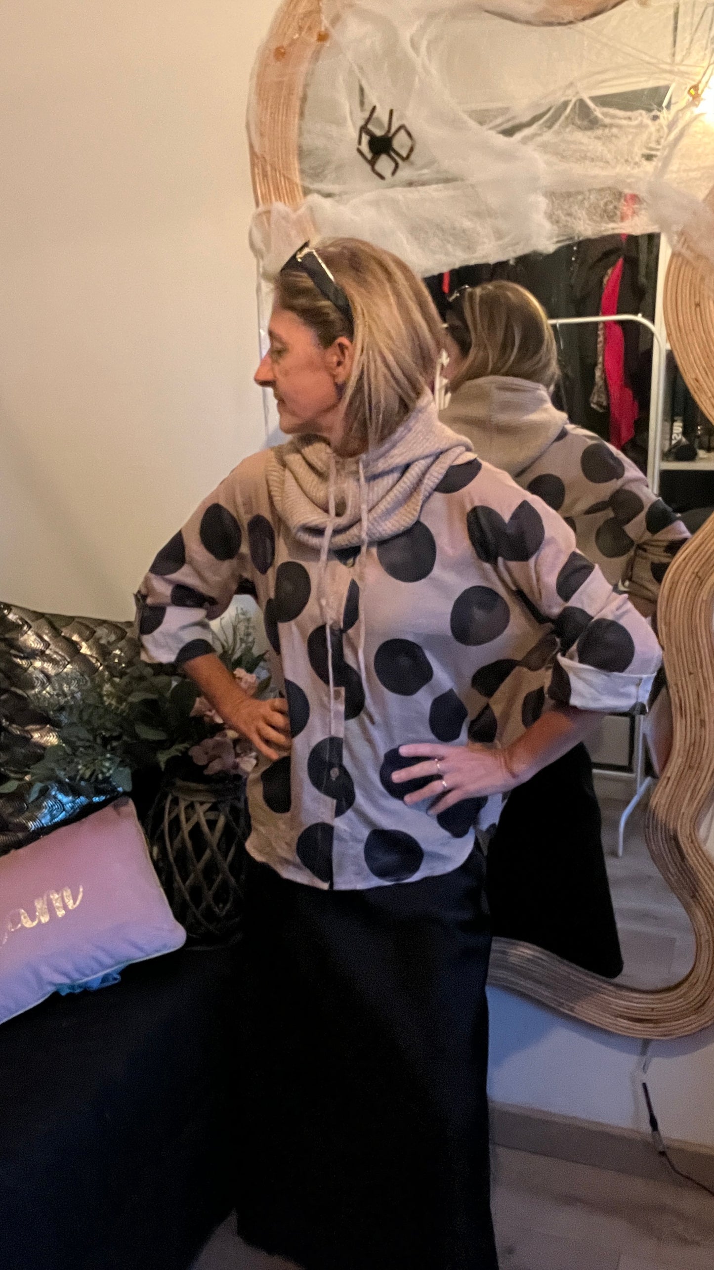 JUPE LONGUE NOIR "SATIN"