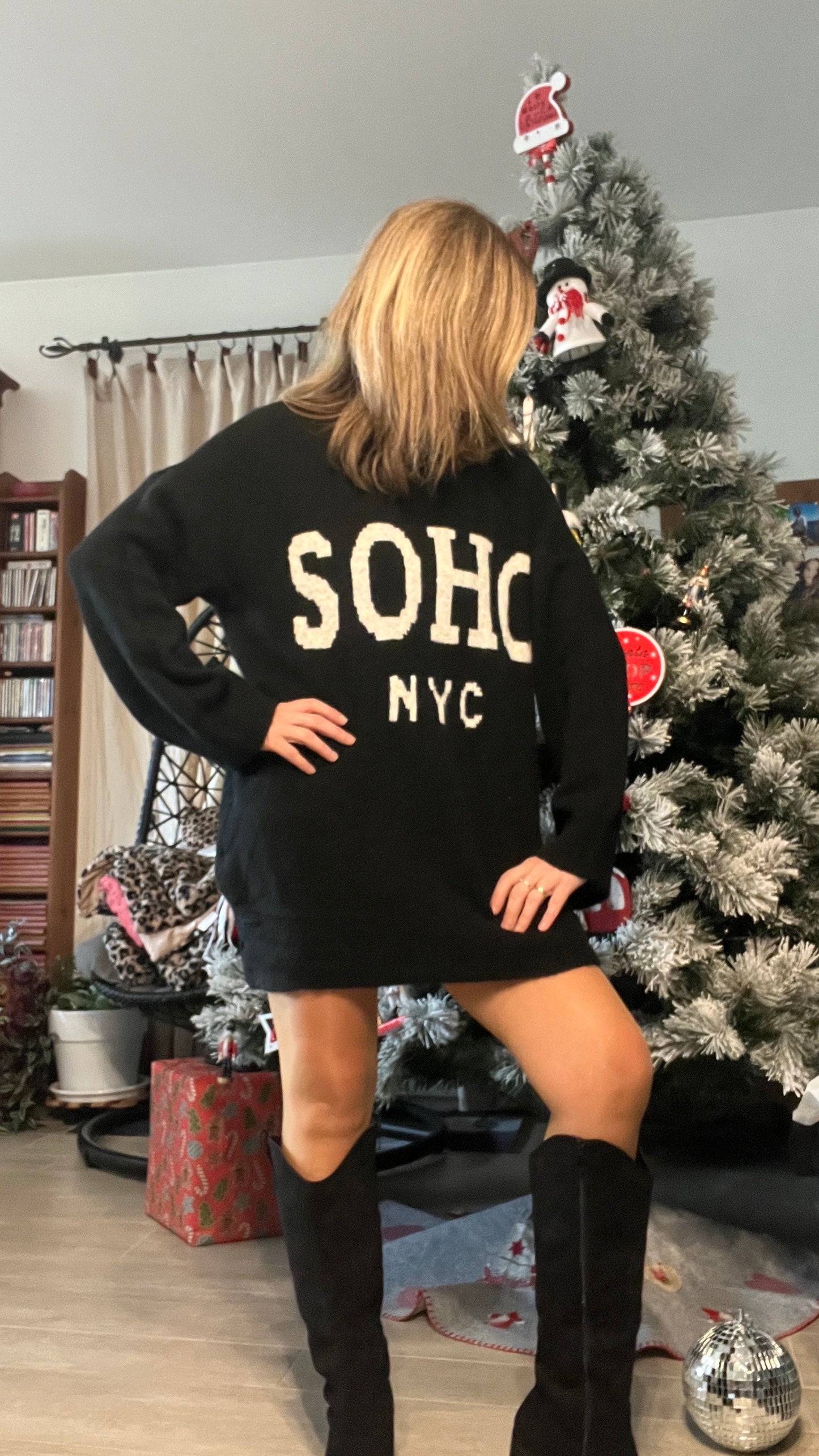 PULL TUNIQUE NOIR SOHO