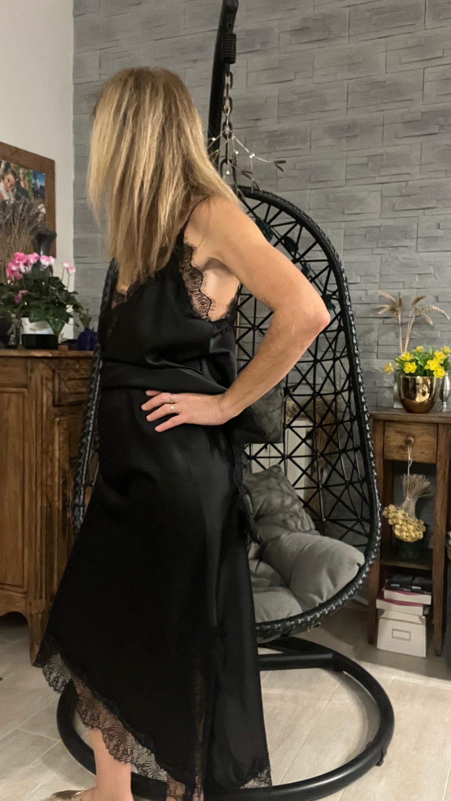 JUPE LONGUE NOIRE ASYMETRIQUE