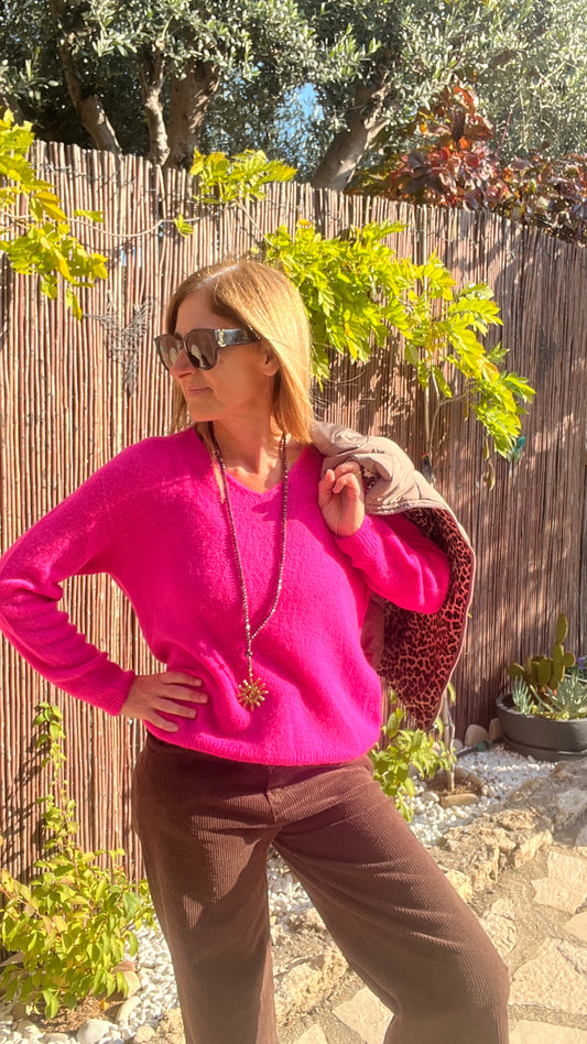 PULL ROSE FLUO "NEON"