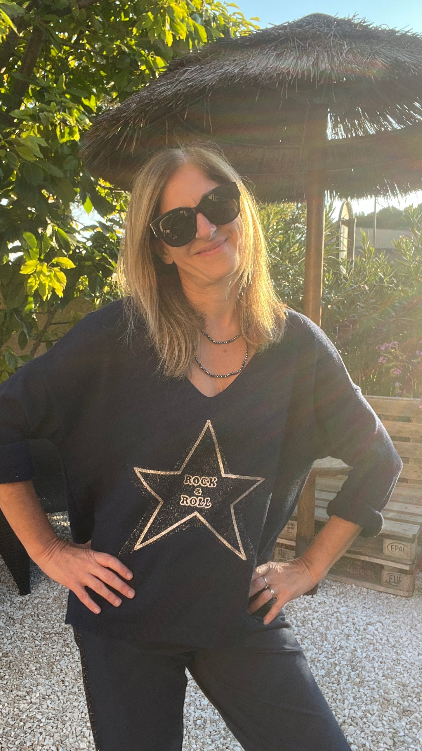 PULL BLEU MARINE "ROCK & ROLL'S"