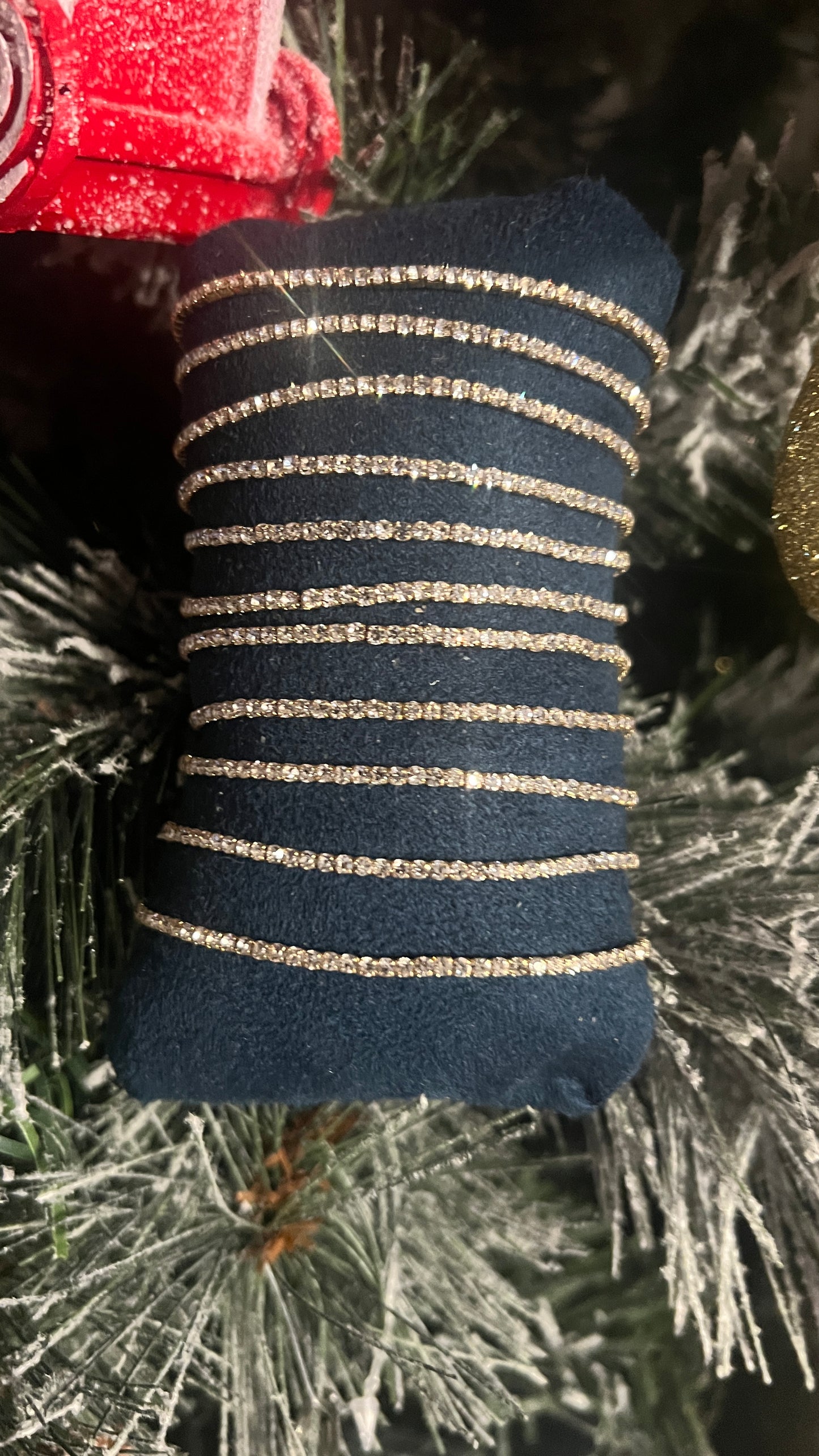 BRACELET ELASTIQUE FIN STRASS