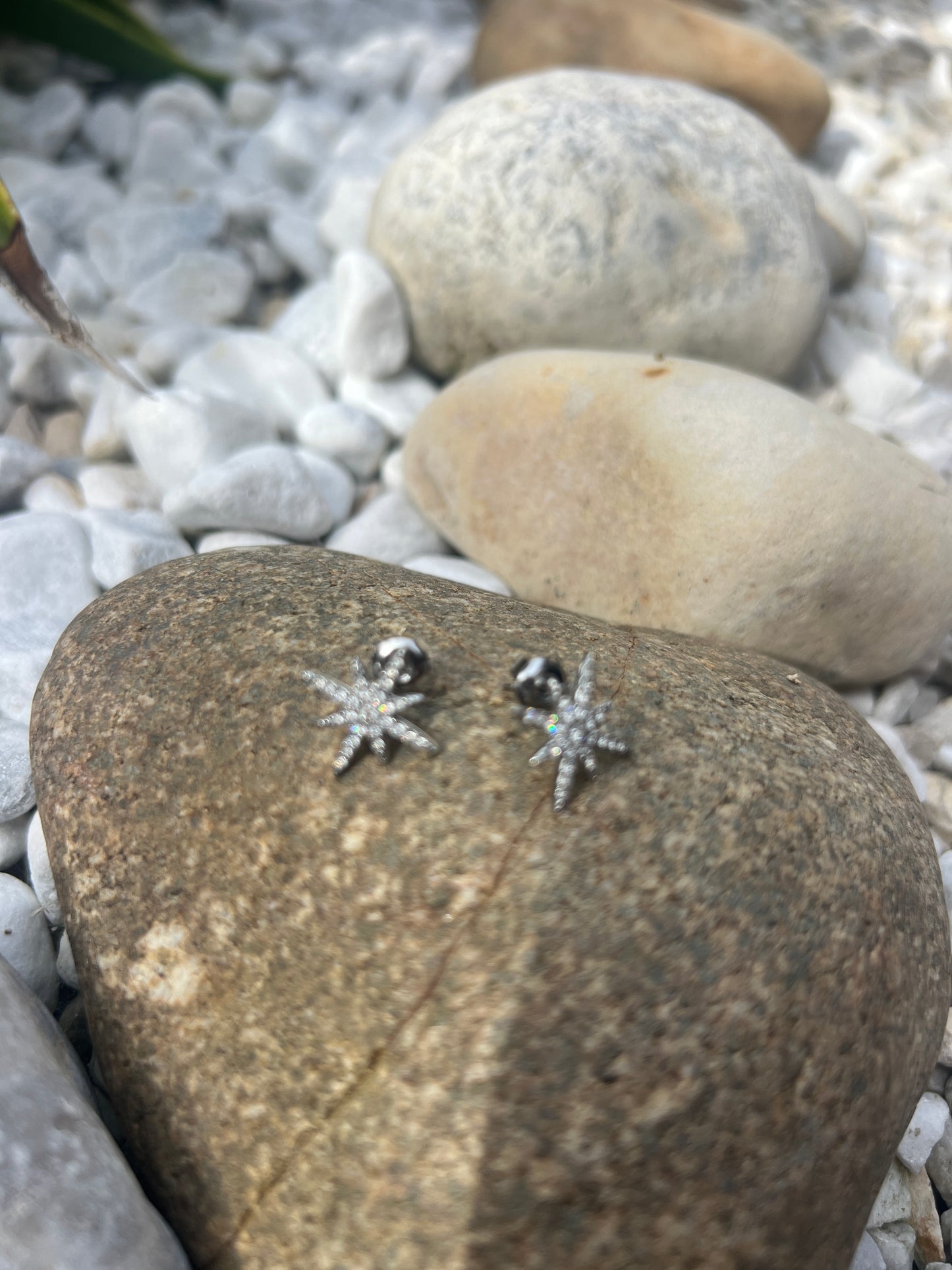 BOUCLES D'OREILLES ARGENTEES "METEORITES"