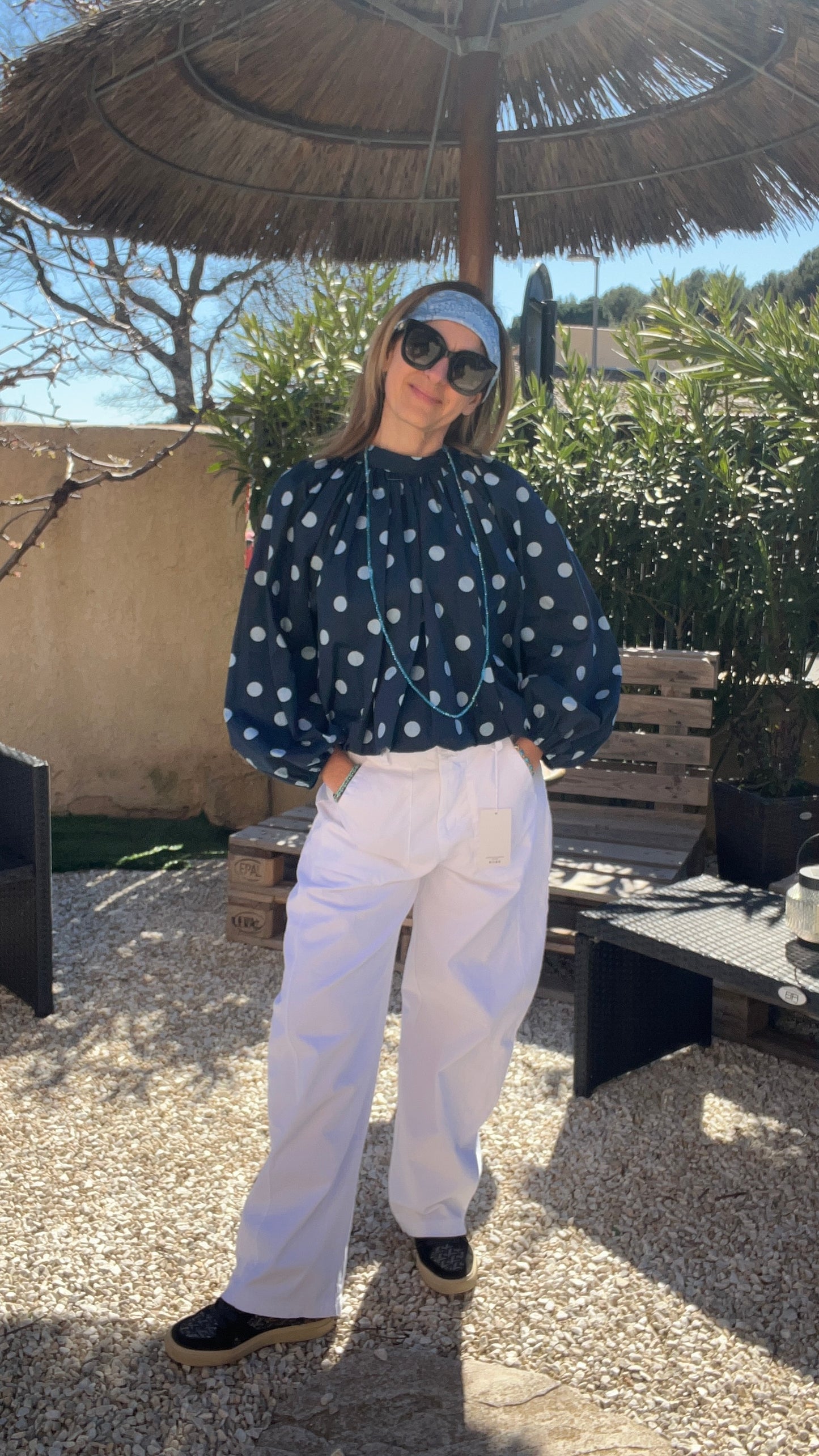 PANTALON BLANC "BALLOON PANTS"
