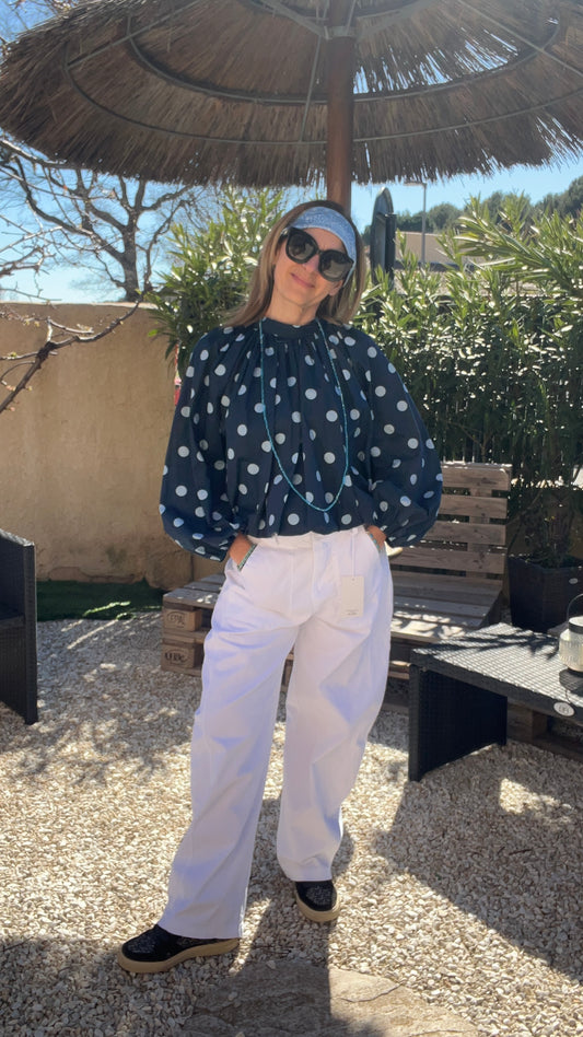 PANTALON BLANC "BALLOON PANTS"