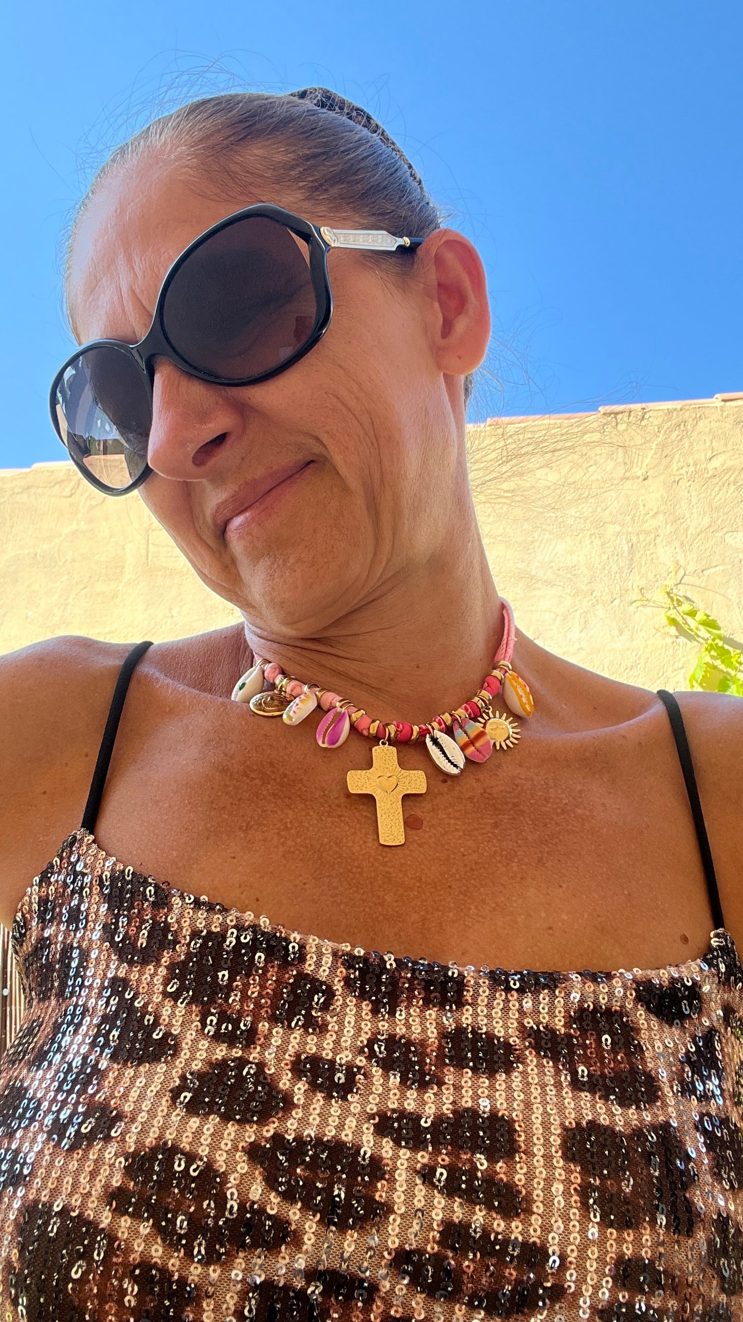 Collier rose dégradé "milë & mila"
