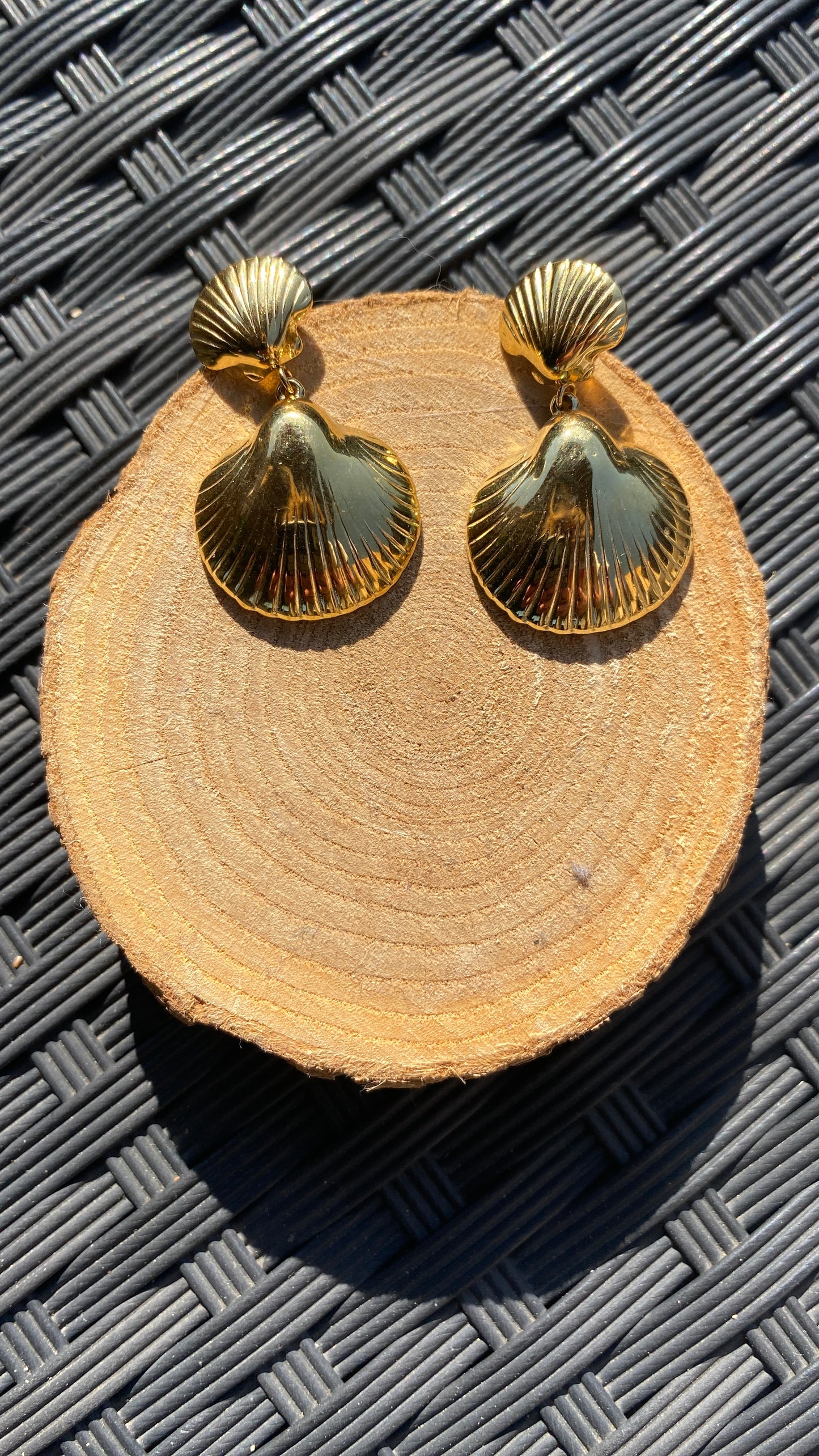 Boucles d'oreilles pendantes "Coquillages"