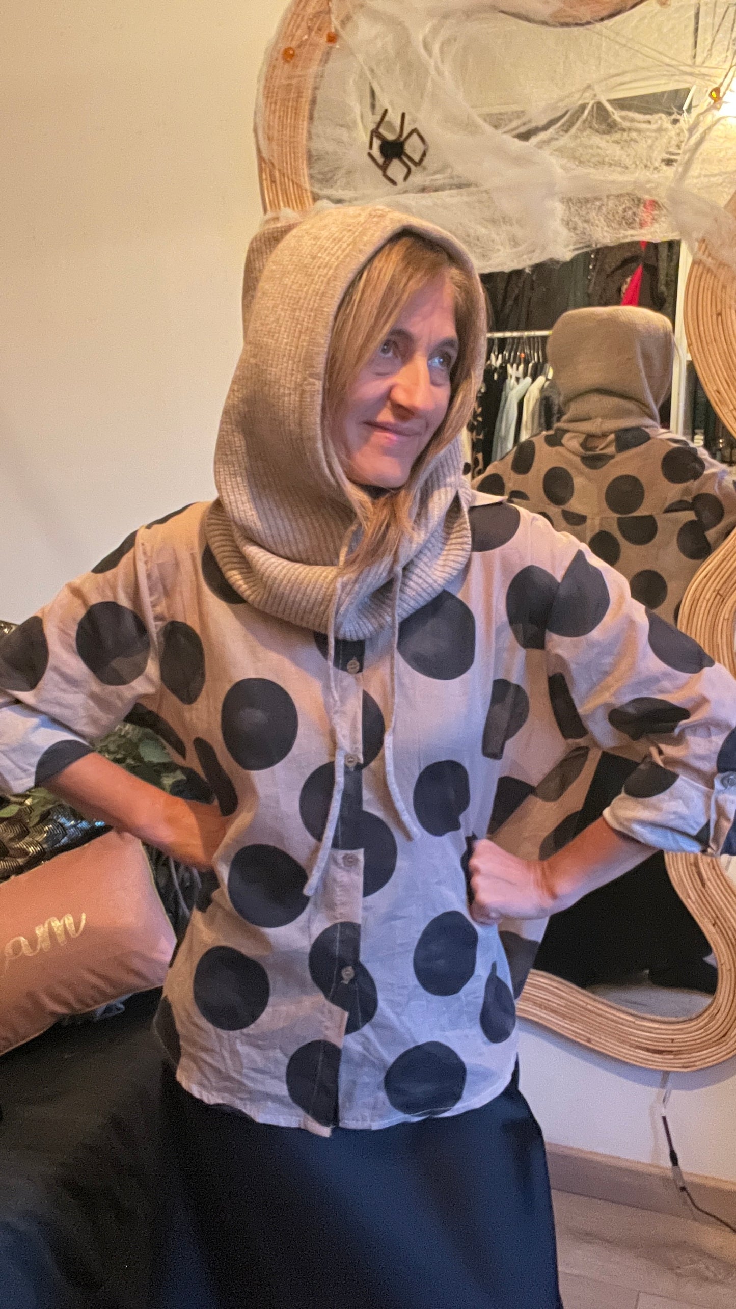 JUPE LONGUE NOIR "SATIN"